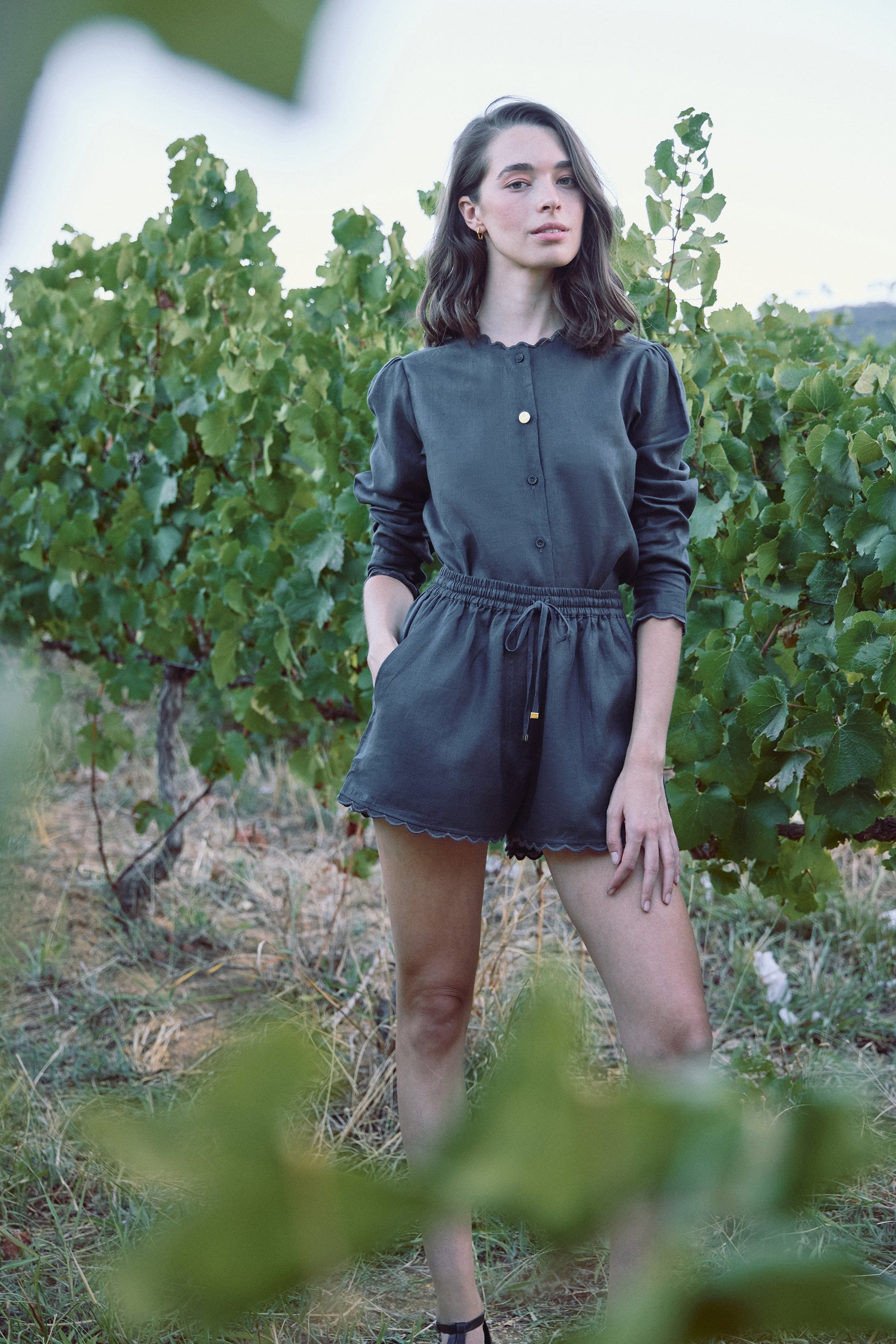SAND Outwear Shirt (Charcoal) & SAND Outwear Shorts (Charcoal)
