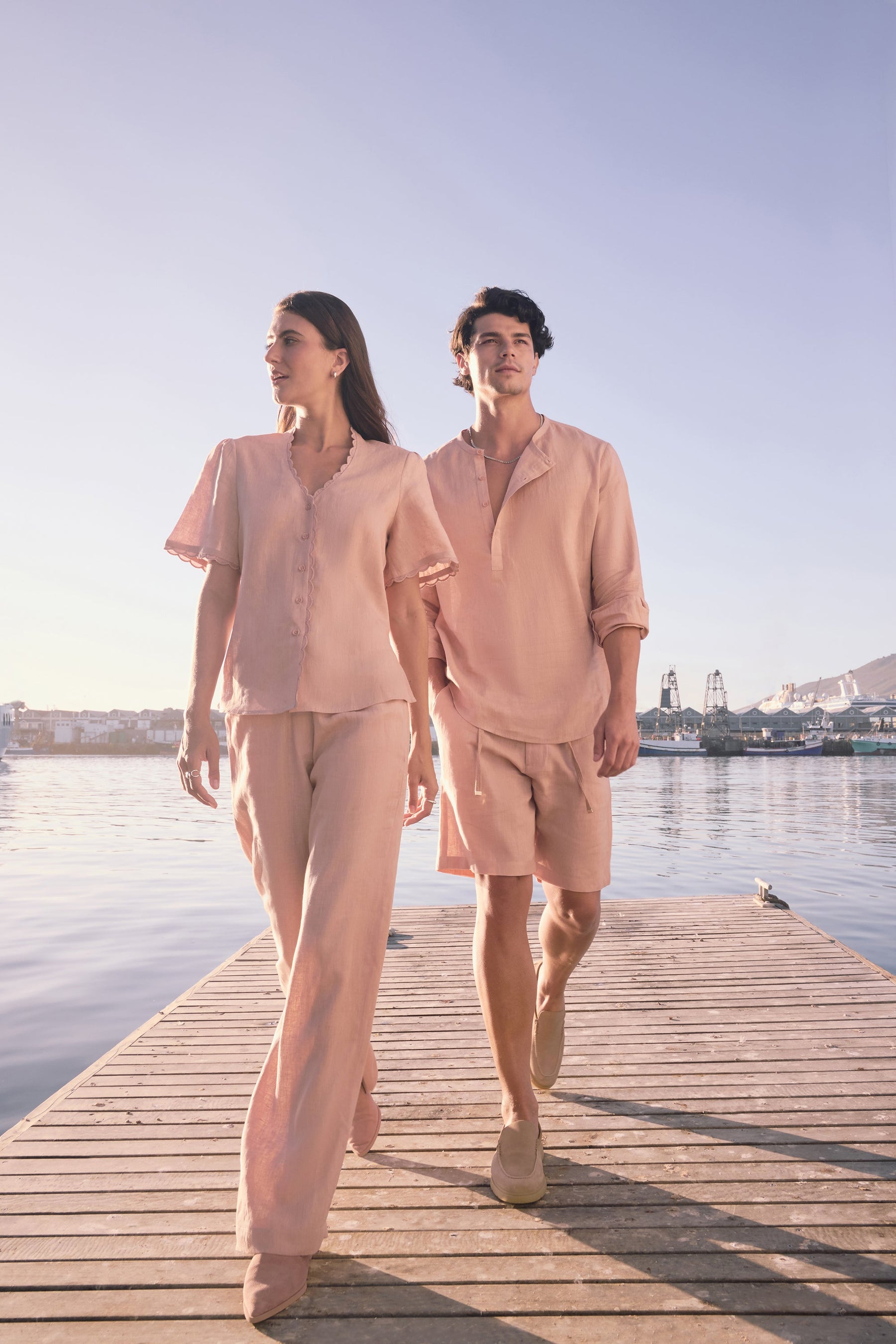 Amalfi Shirt - MAN (Rose) & Bali Shorts - MAN (Rose)