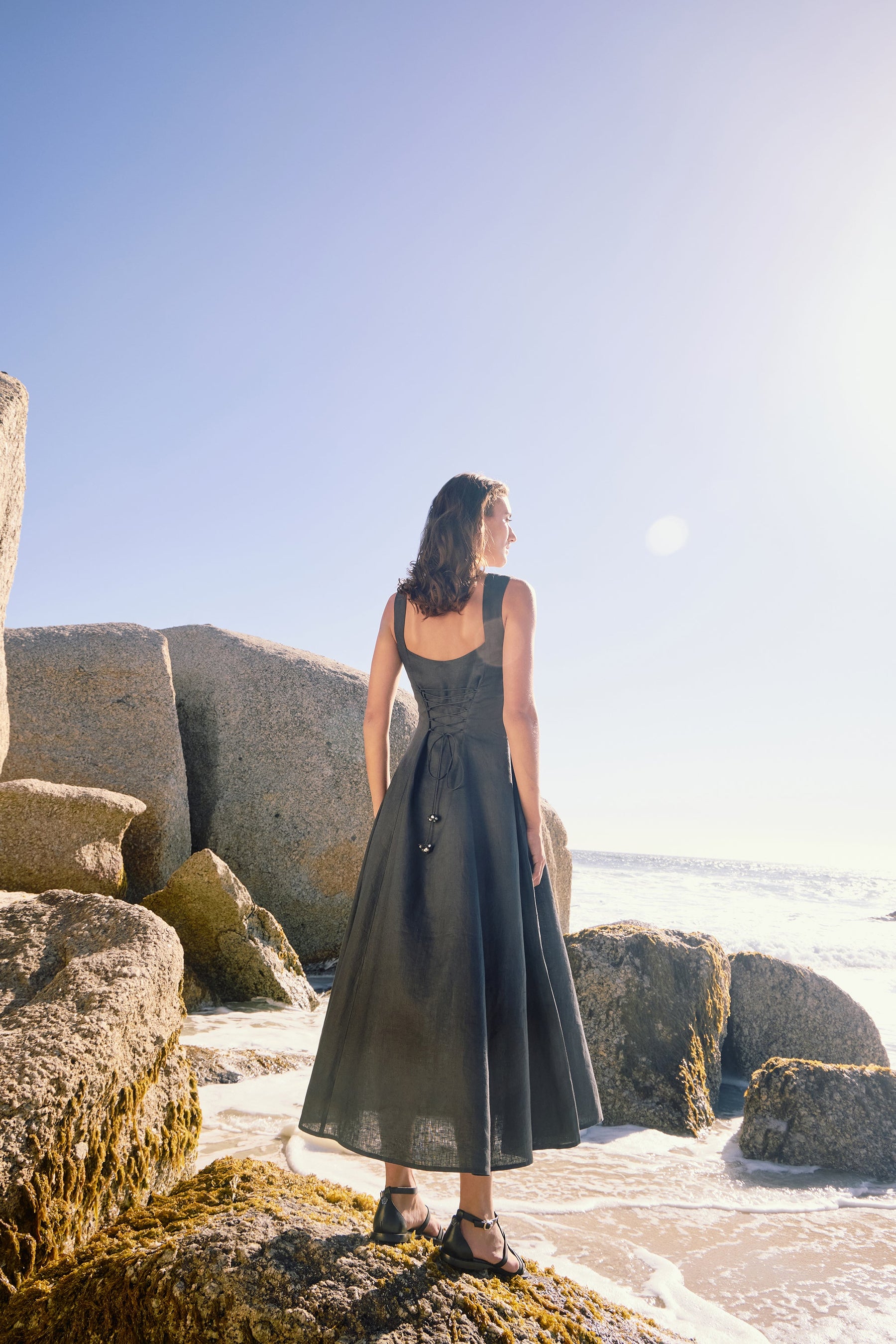 Clarens Dress (Charcoal)