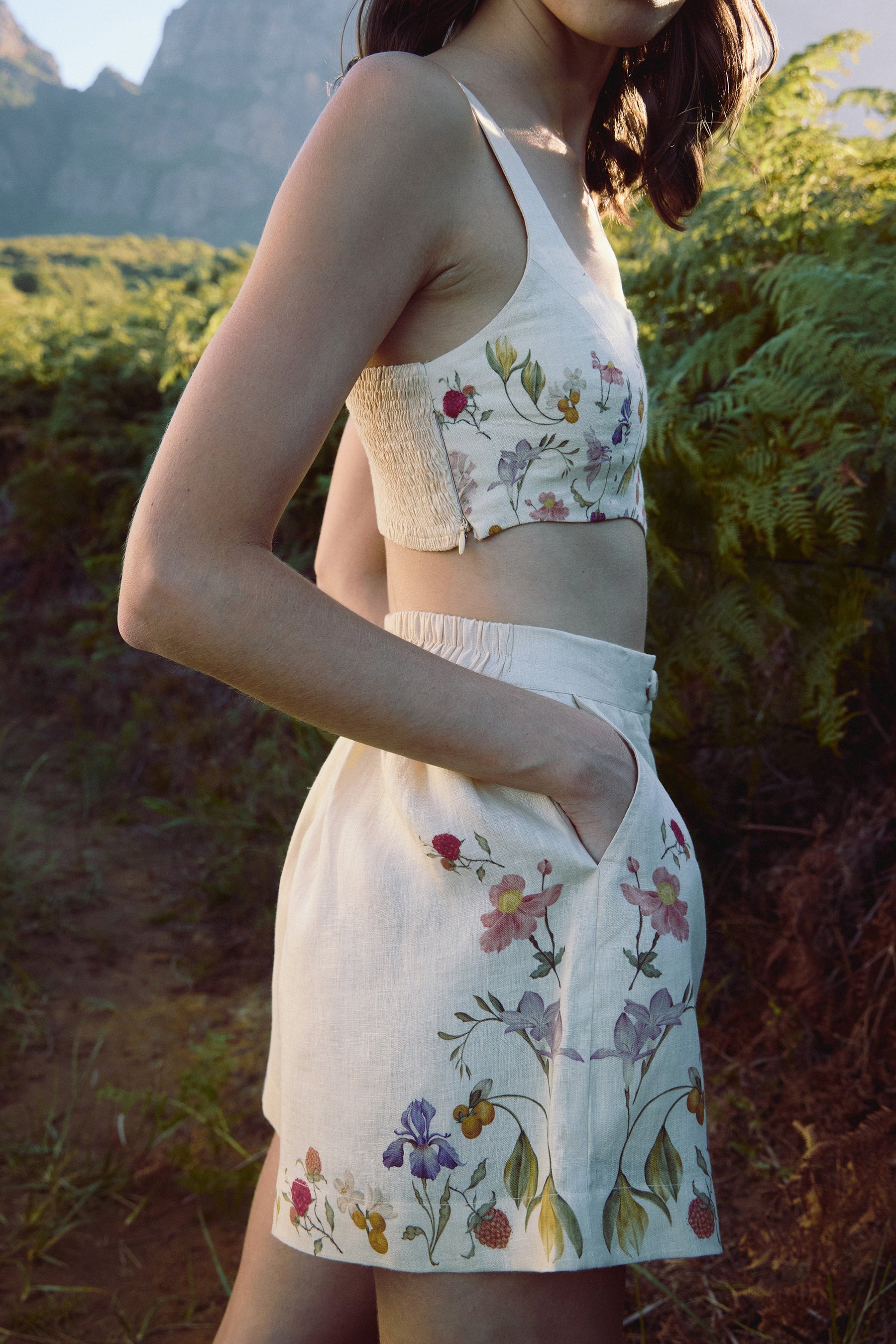 SAND Savanna Bandeau & SAND Savanna Shorts (Floral)