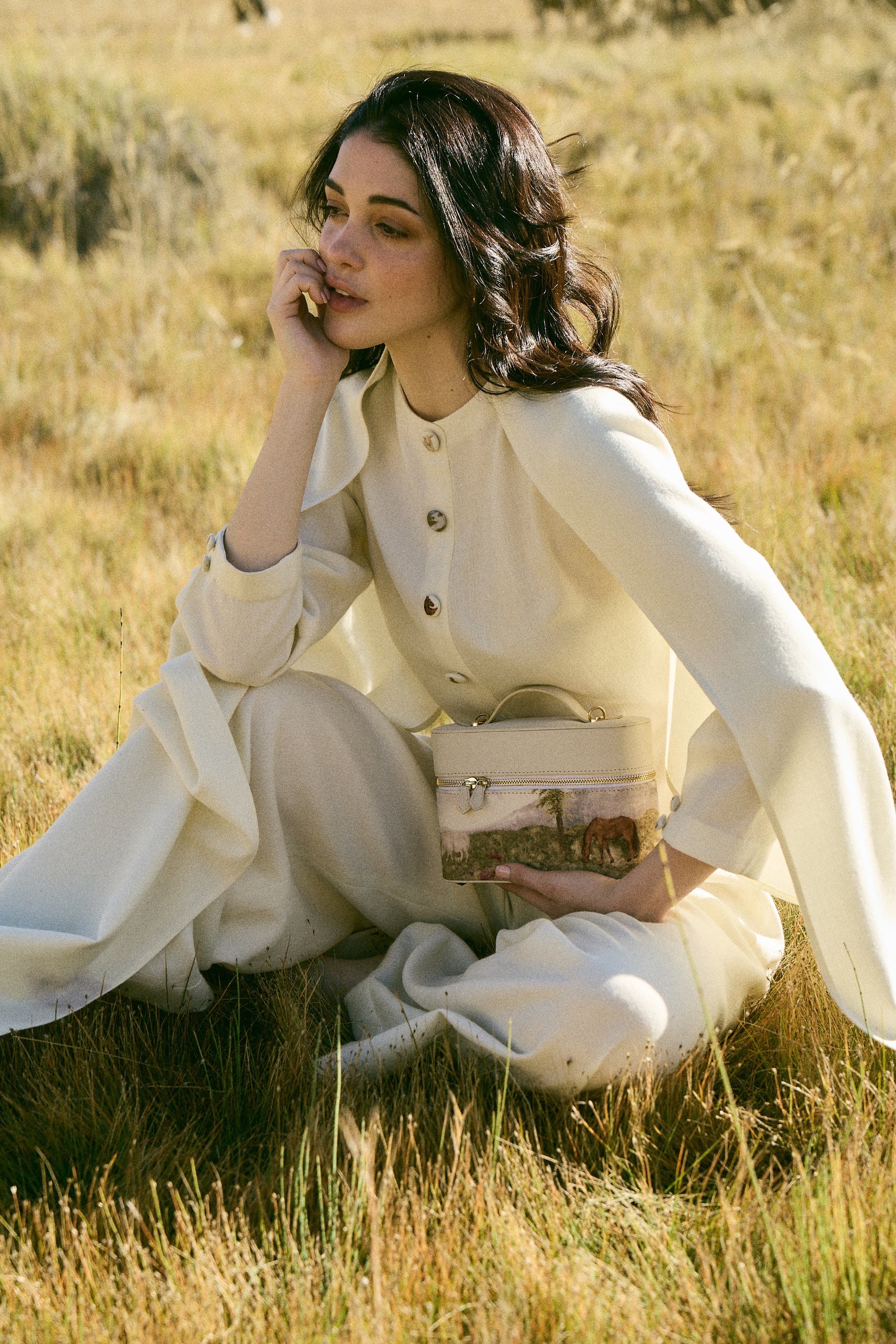 Valley Print- Ivory (Handbag)
