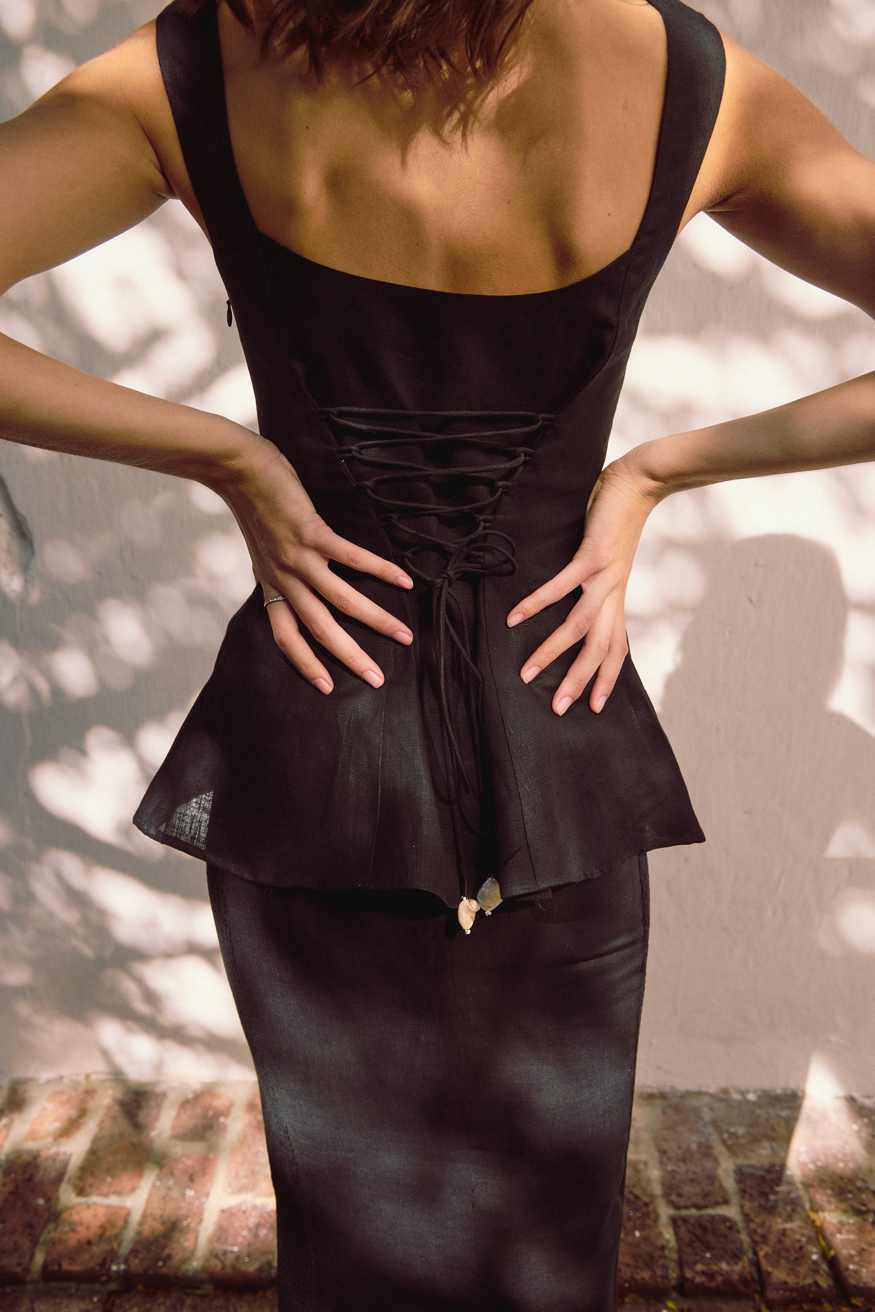 Clarens Top & Corsica Skirt (Black)