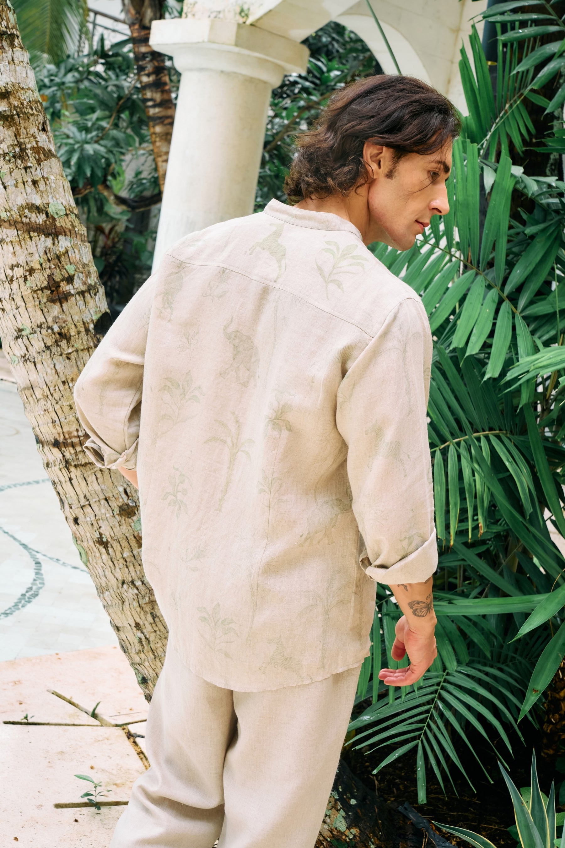 Horizon All Over Print (Natural & Sage) & Steady Form Pants- Man (Natural)