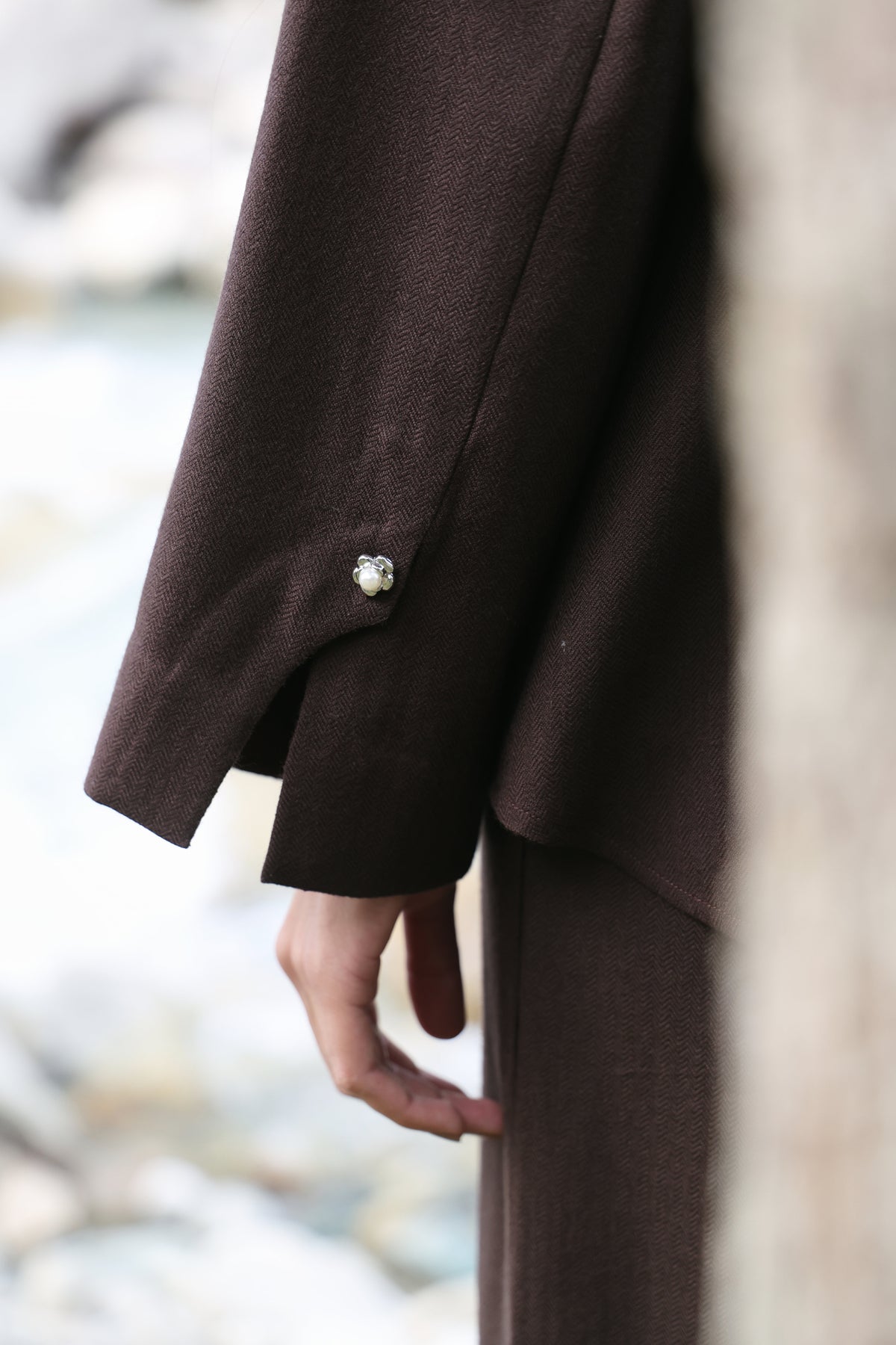Duskfall Woollen Top (Cocoa) & First Frost Woollen Pants (Cocoa)