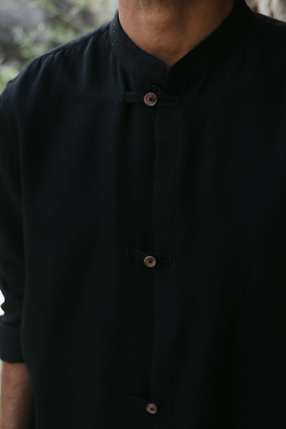 Ridge Woollen Shirt - MAN (Black) & Nyoma Woollen Pants- MAN (Black)