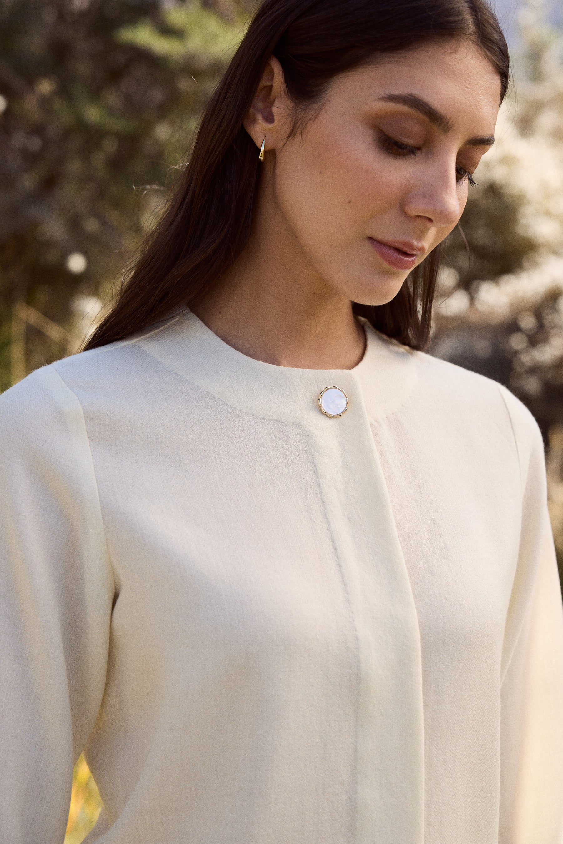 Laha Woollen Top & Laha Woollen Pants (Ivory)