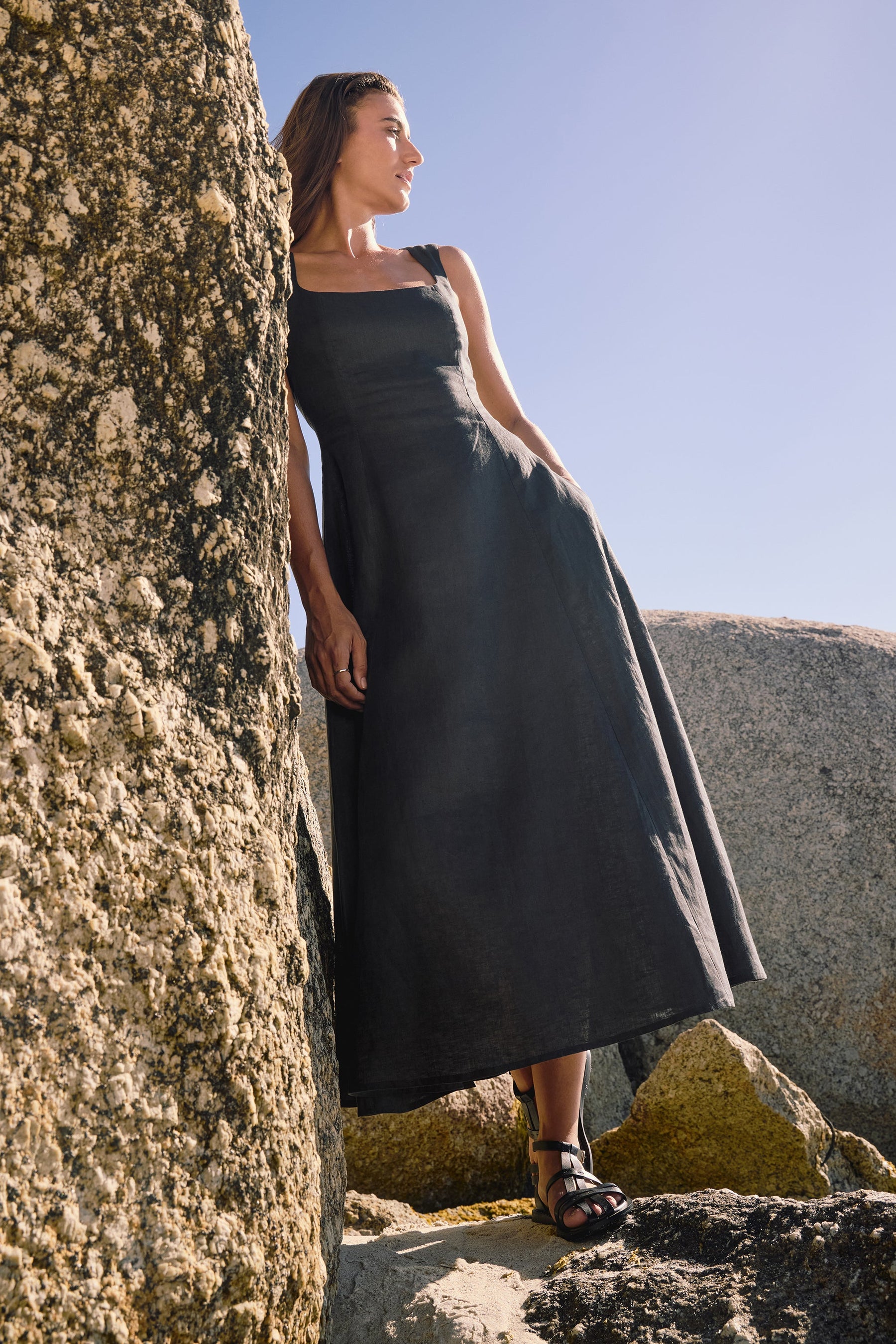 Clarens Dress (Charcoal)