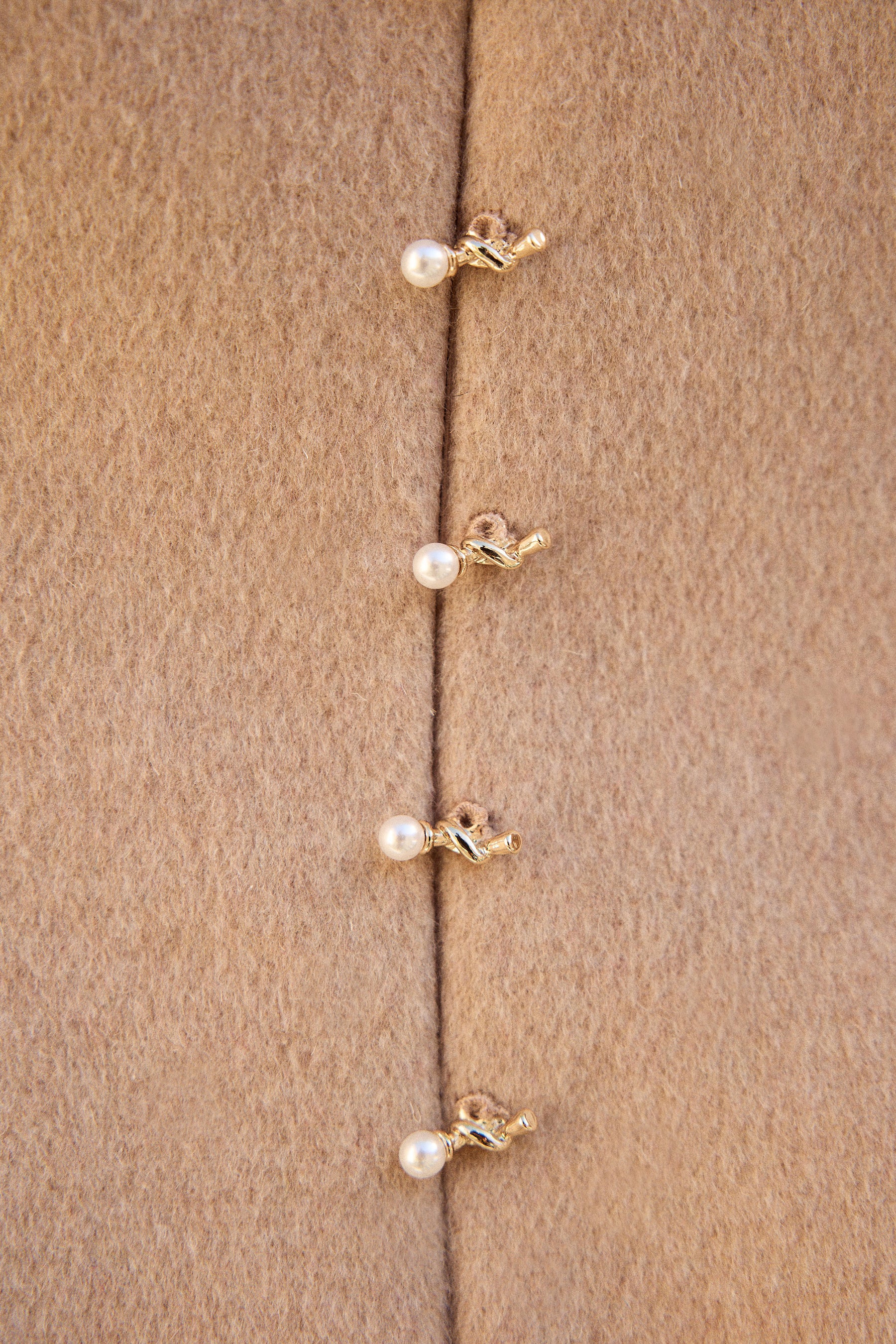 Merino Wool Blend Spine Dress (Oatmeal)