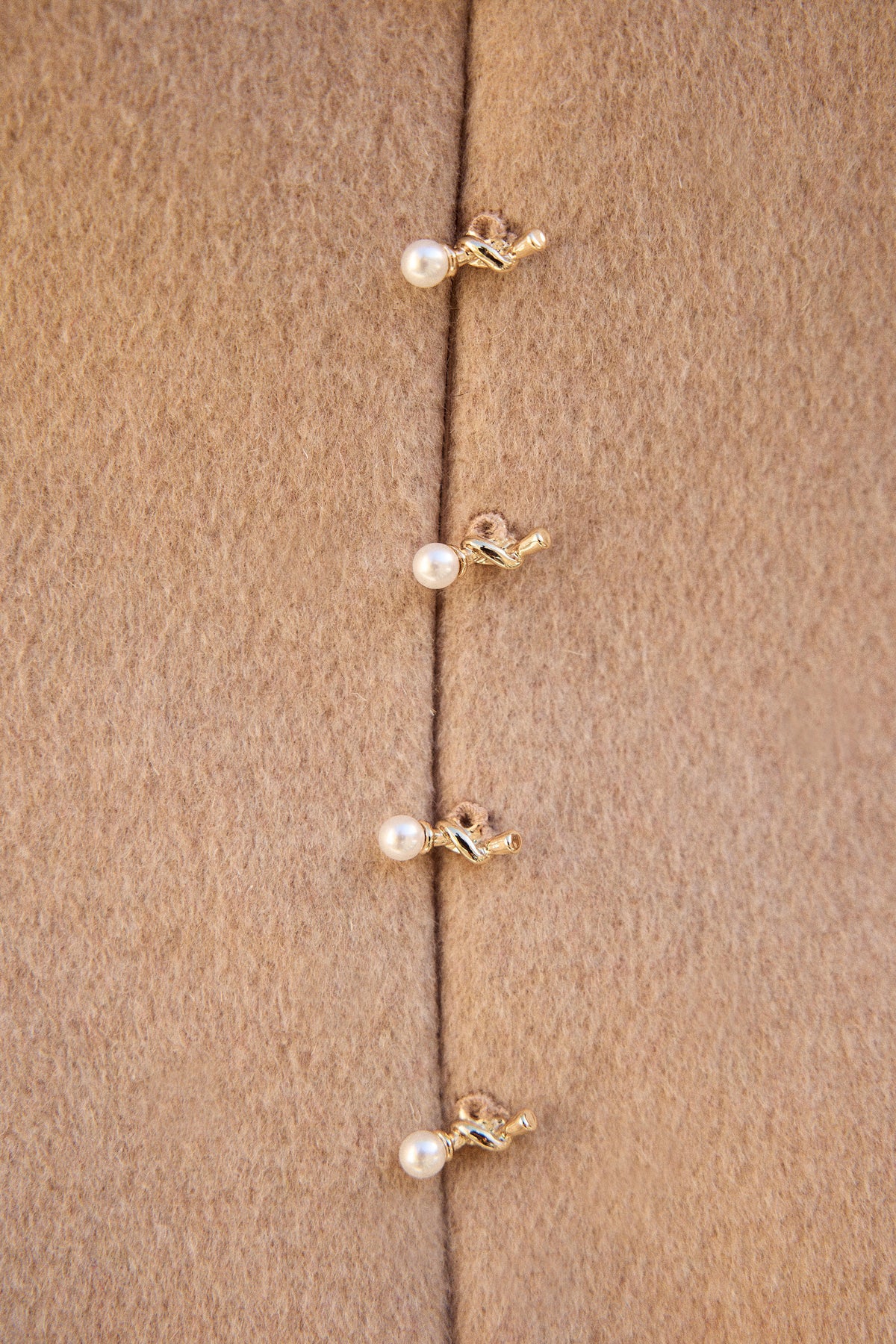 Merino Wool Blend Spine Dress (Oatmeal)