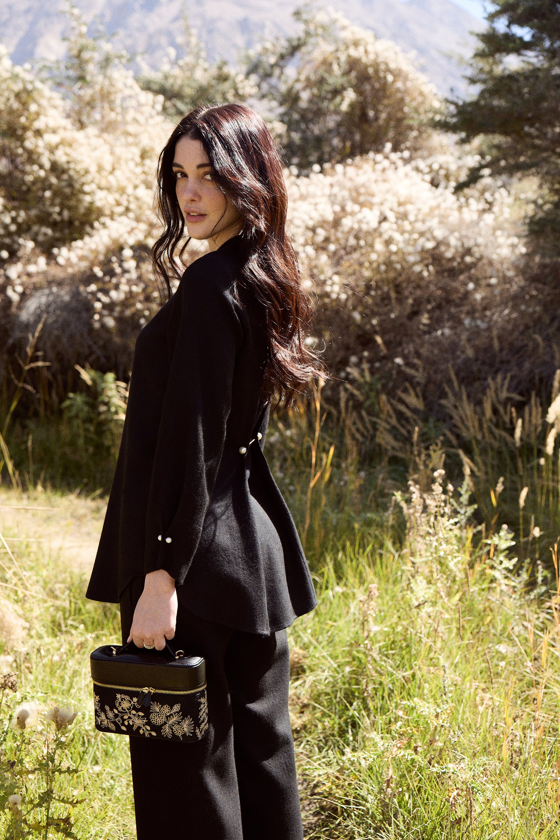 Laha Woollen Top & Laha Woollen Pants (Black)