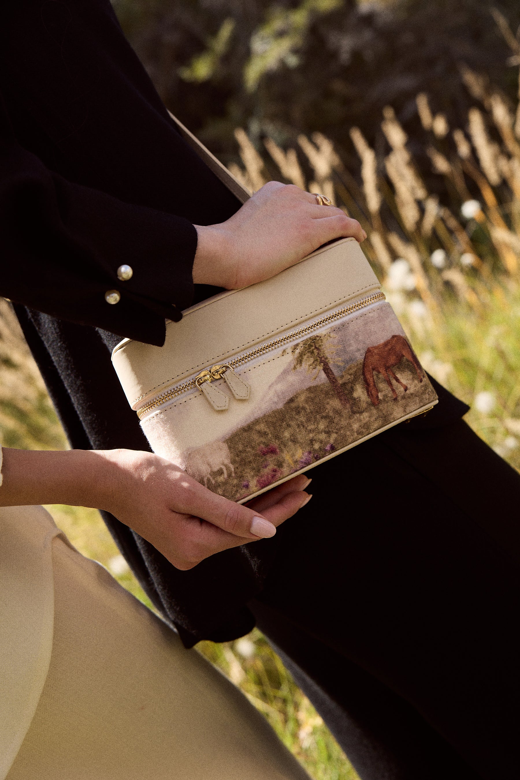 Valley Print- Ivory (Handbag)