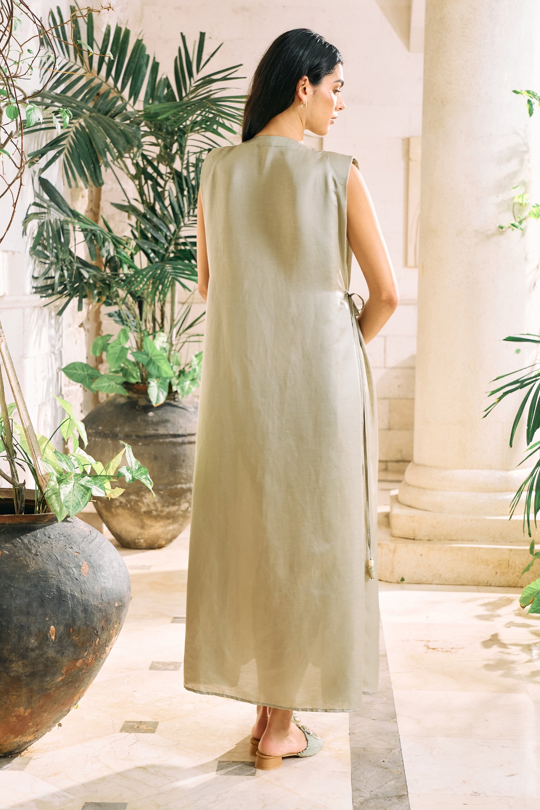 Unfold Dress (Sage)