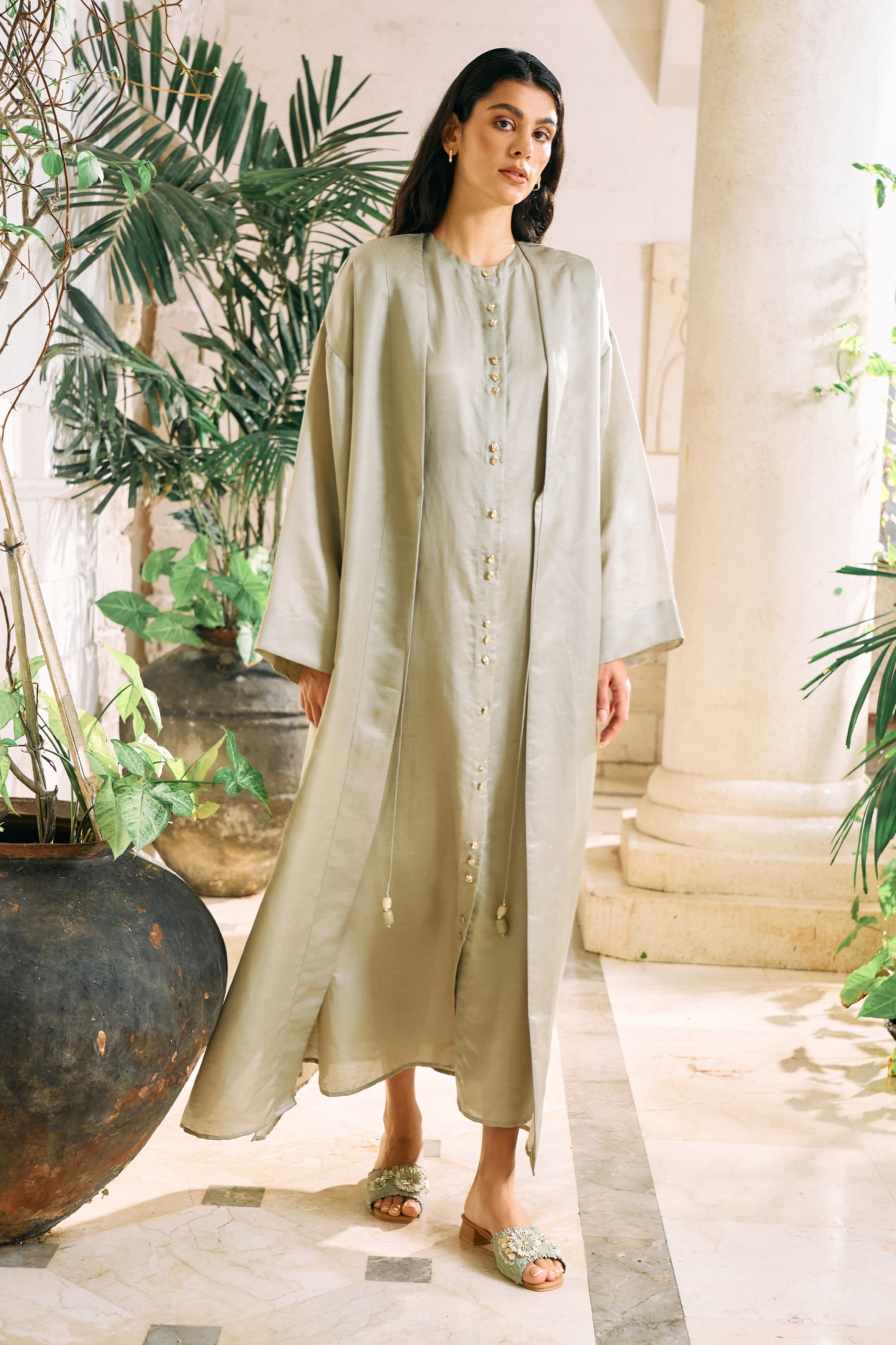 Unfold Dress (Sage)