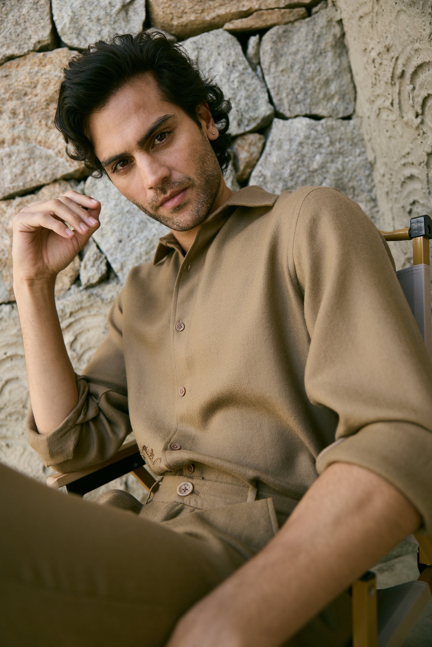 Baral Woollen Shirt- MAN (Valley Clay)