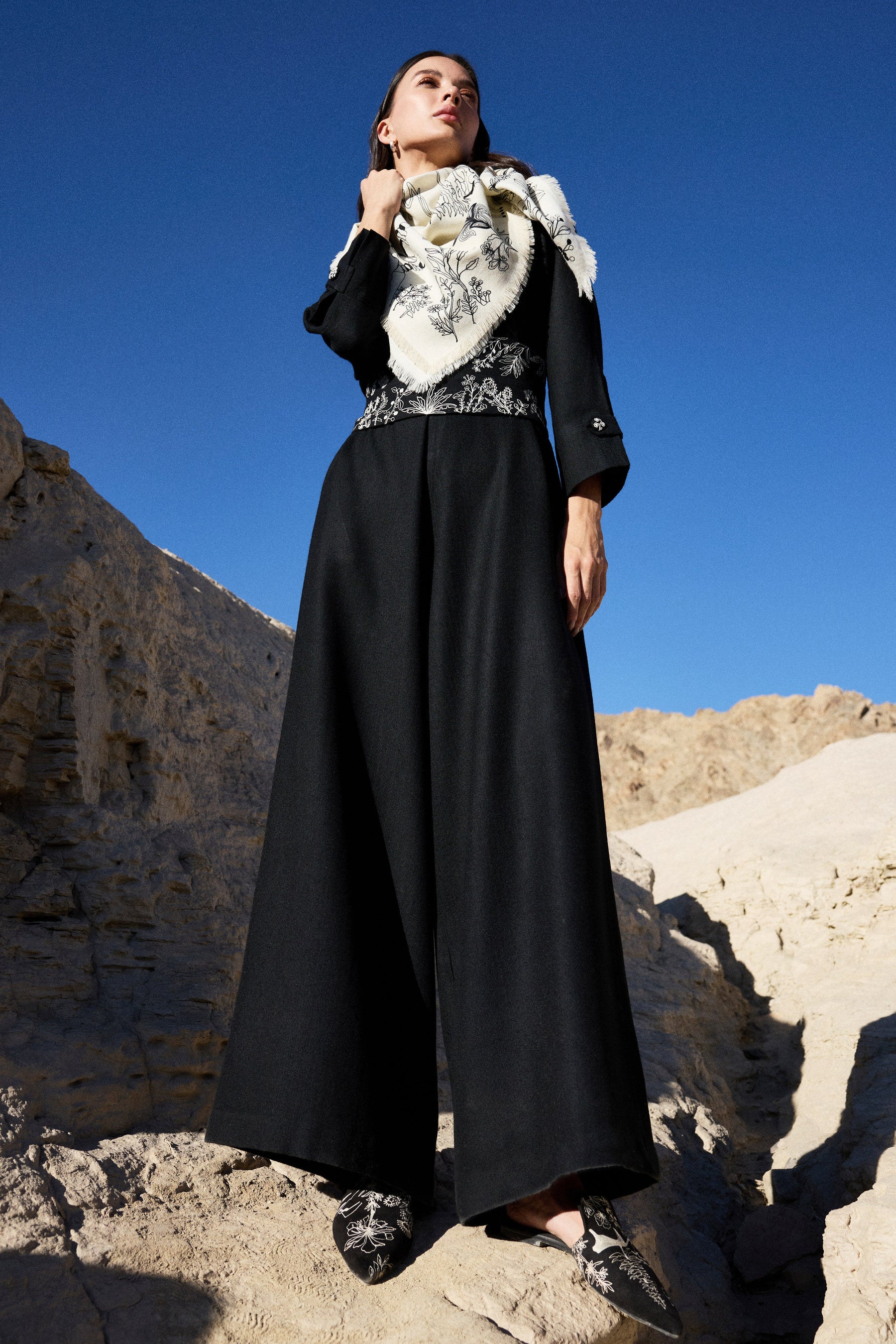 Zanskar Woollen Jumpsuit (Black)