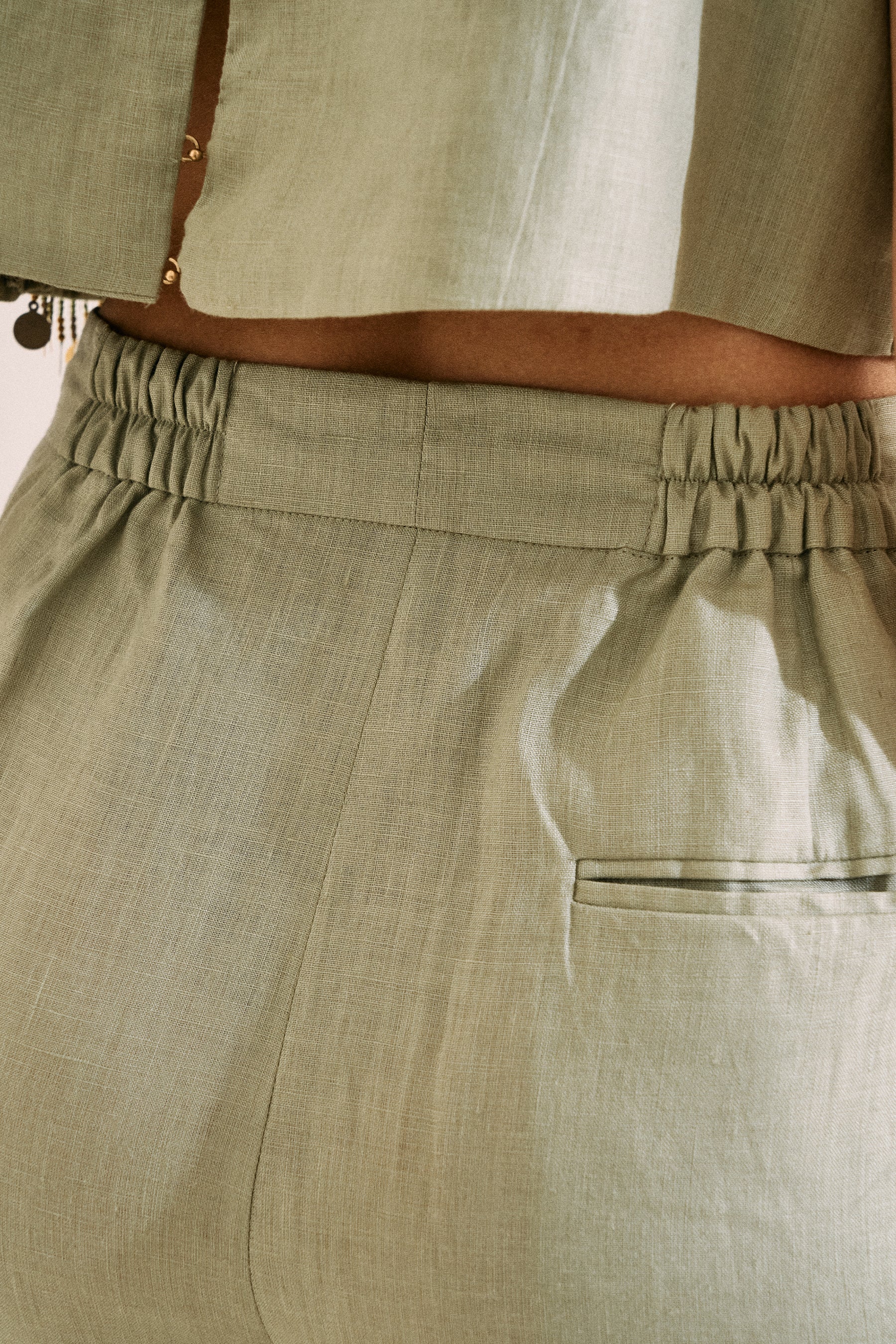 Elsewhere Top & Wandering Pants (Sage)