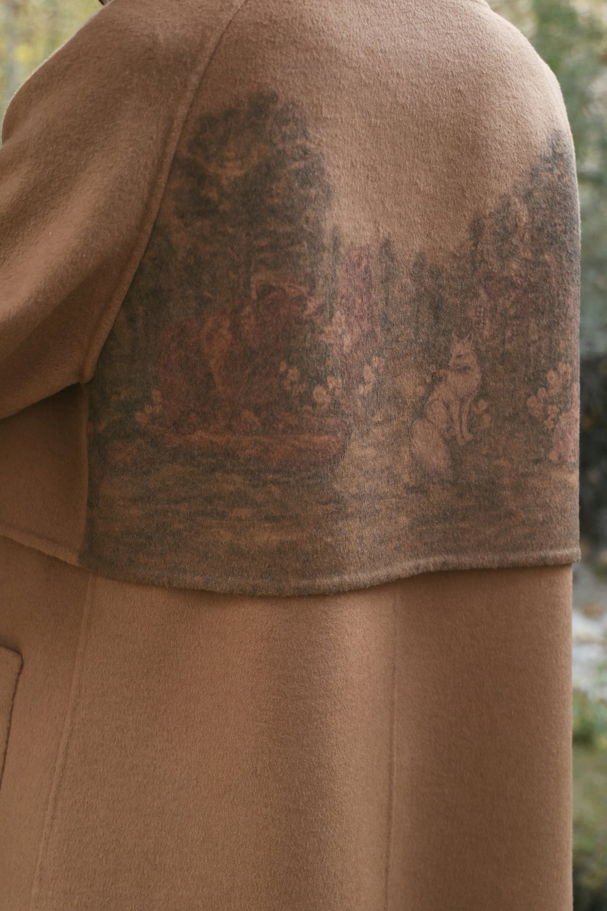 Outlands Merino Wool Blend Trench Jacket (Caramel)
