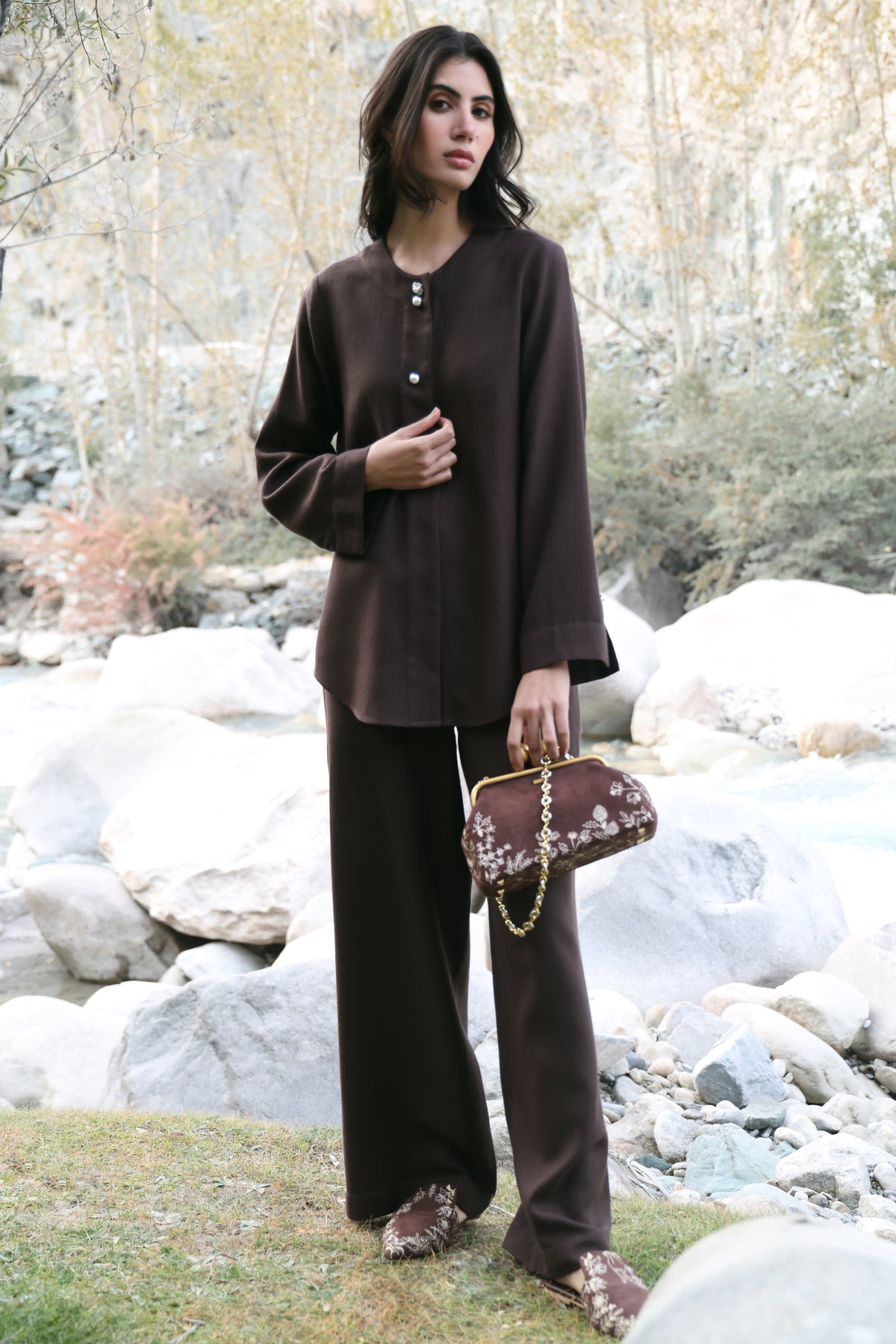 Duskfall Woollen Top (Cocoa)