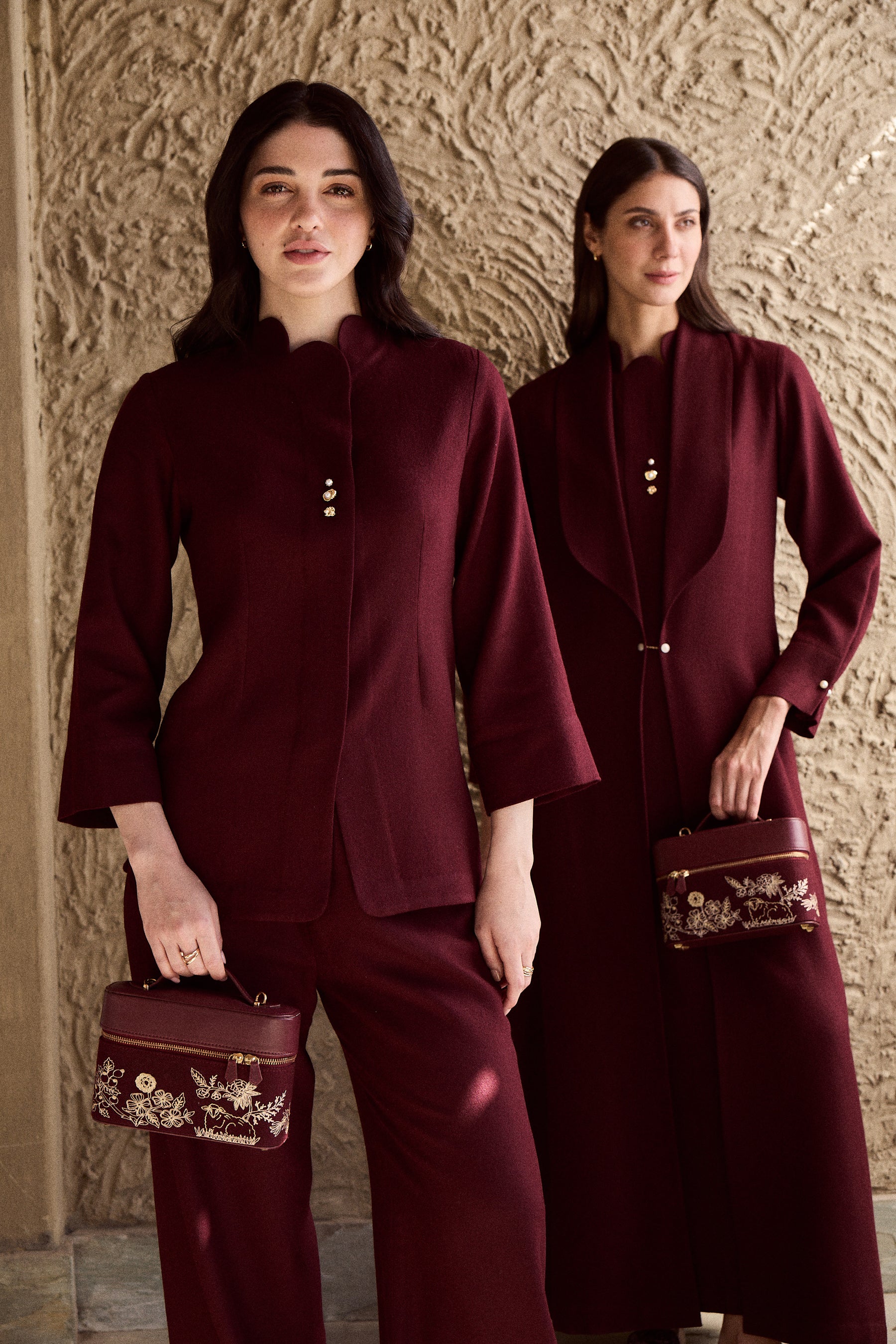 Aira Woollen Top (Merlot)