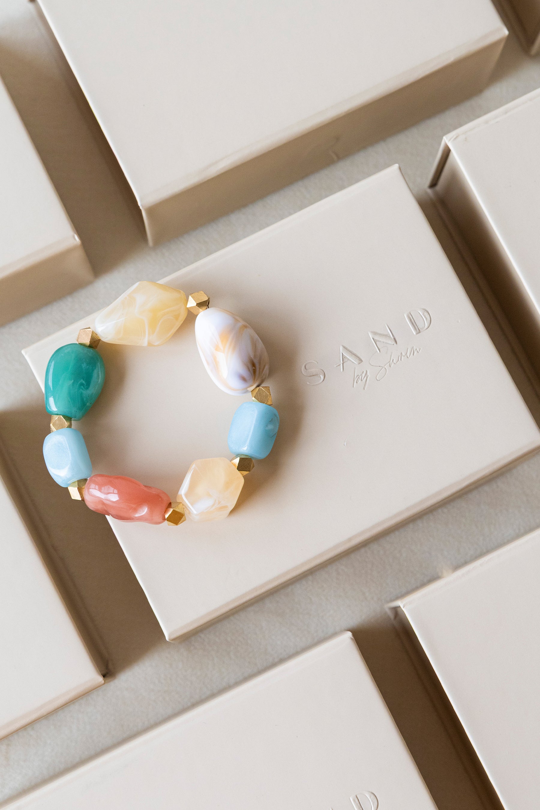 Multicolour Bracelet Stack