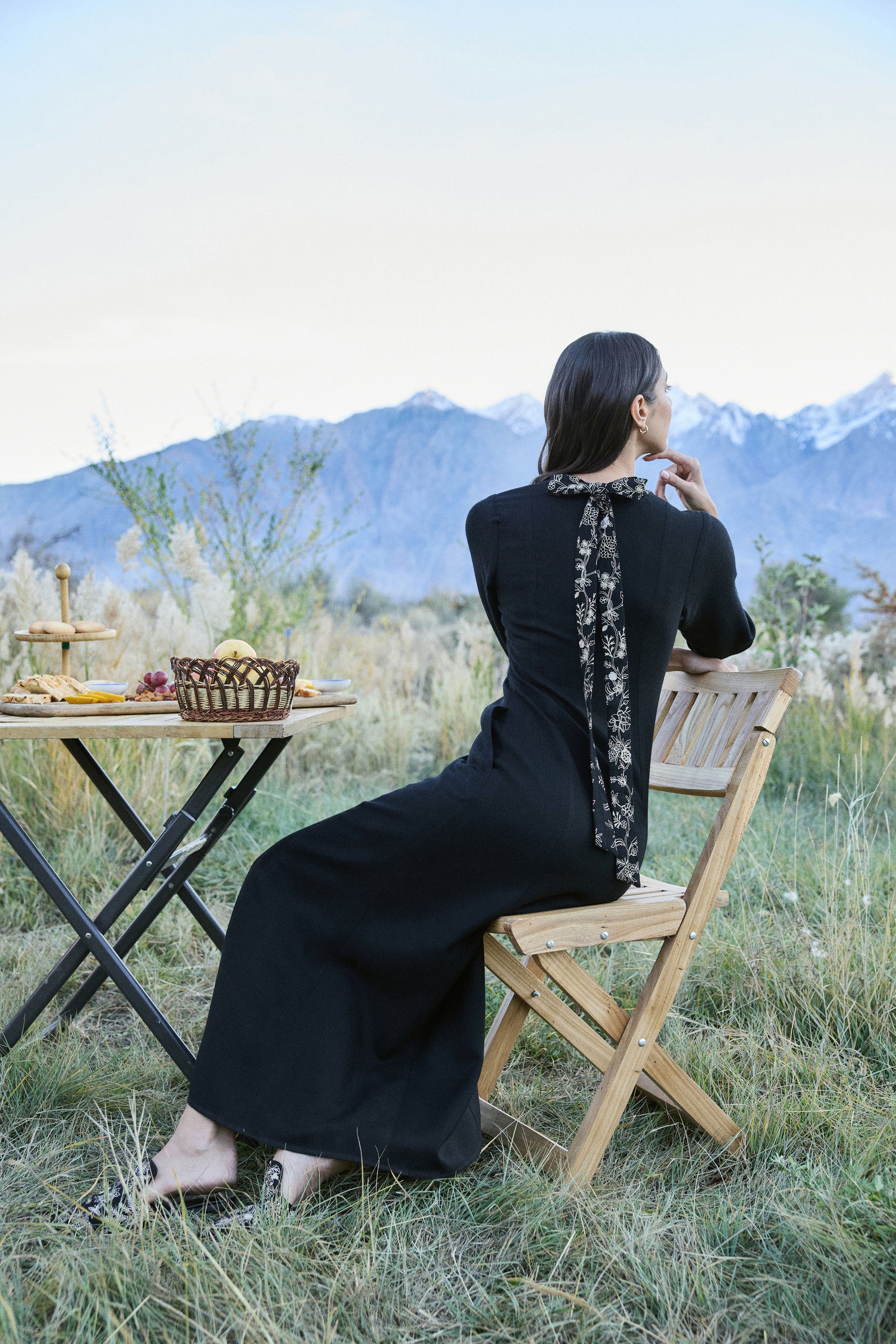 Juniper Woollen Dress (Black)