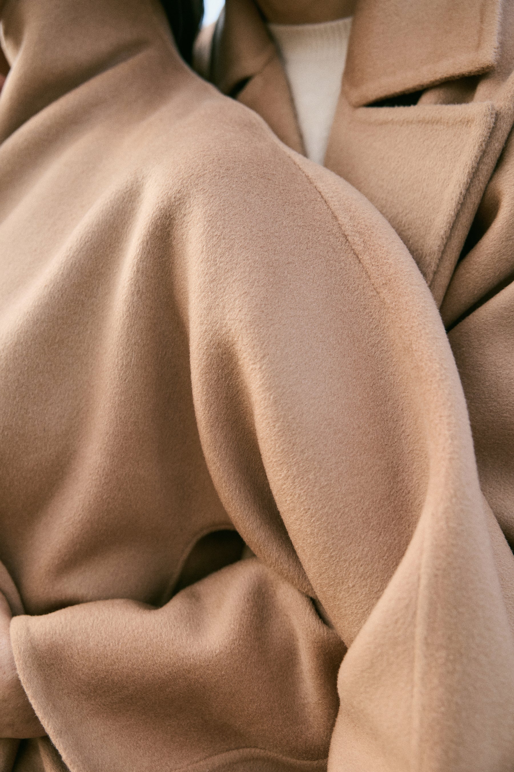 Cashmere-Silk-Merino Blend Short Coat-MAN (Warm Honey)