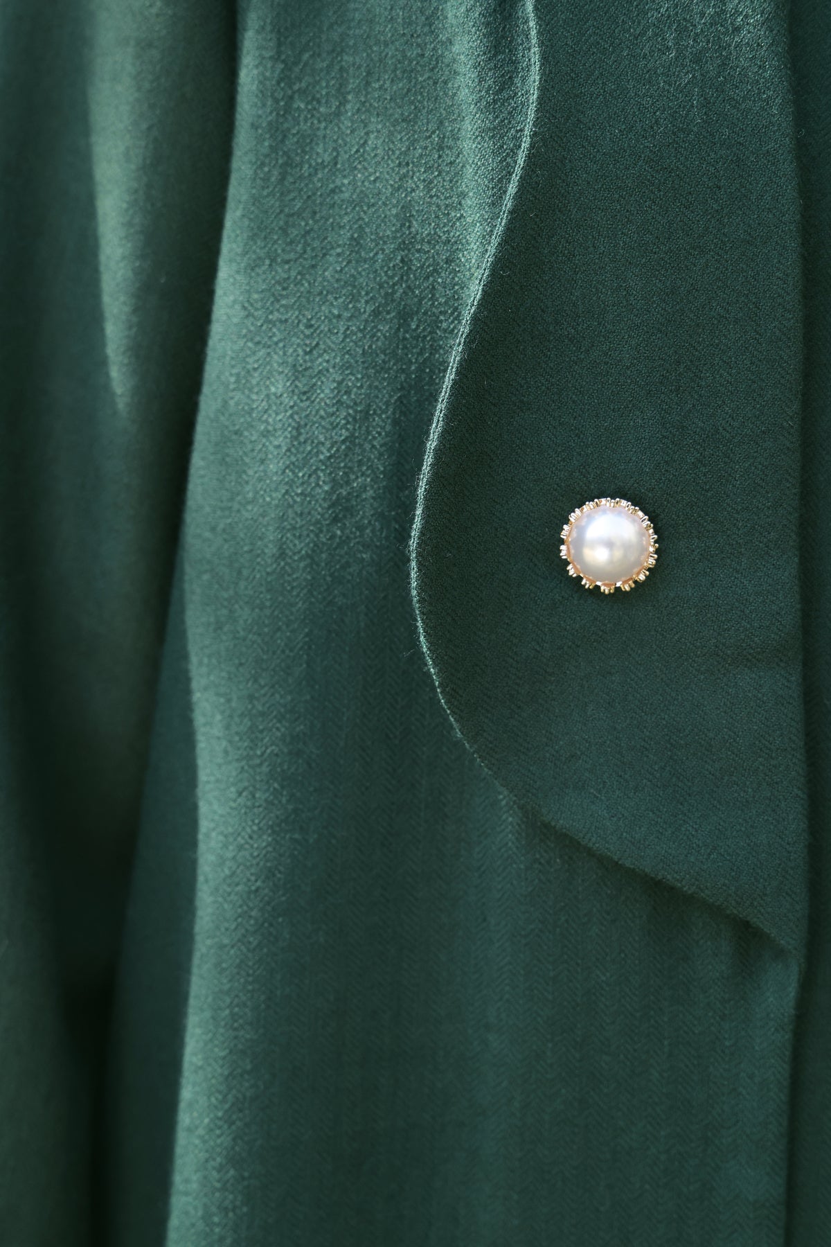 Afterglow Woollen Lace Dress (Forest Pine) & Afterglow Woollen Overlay Jacket (Forest Pine)