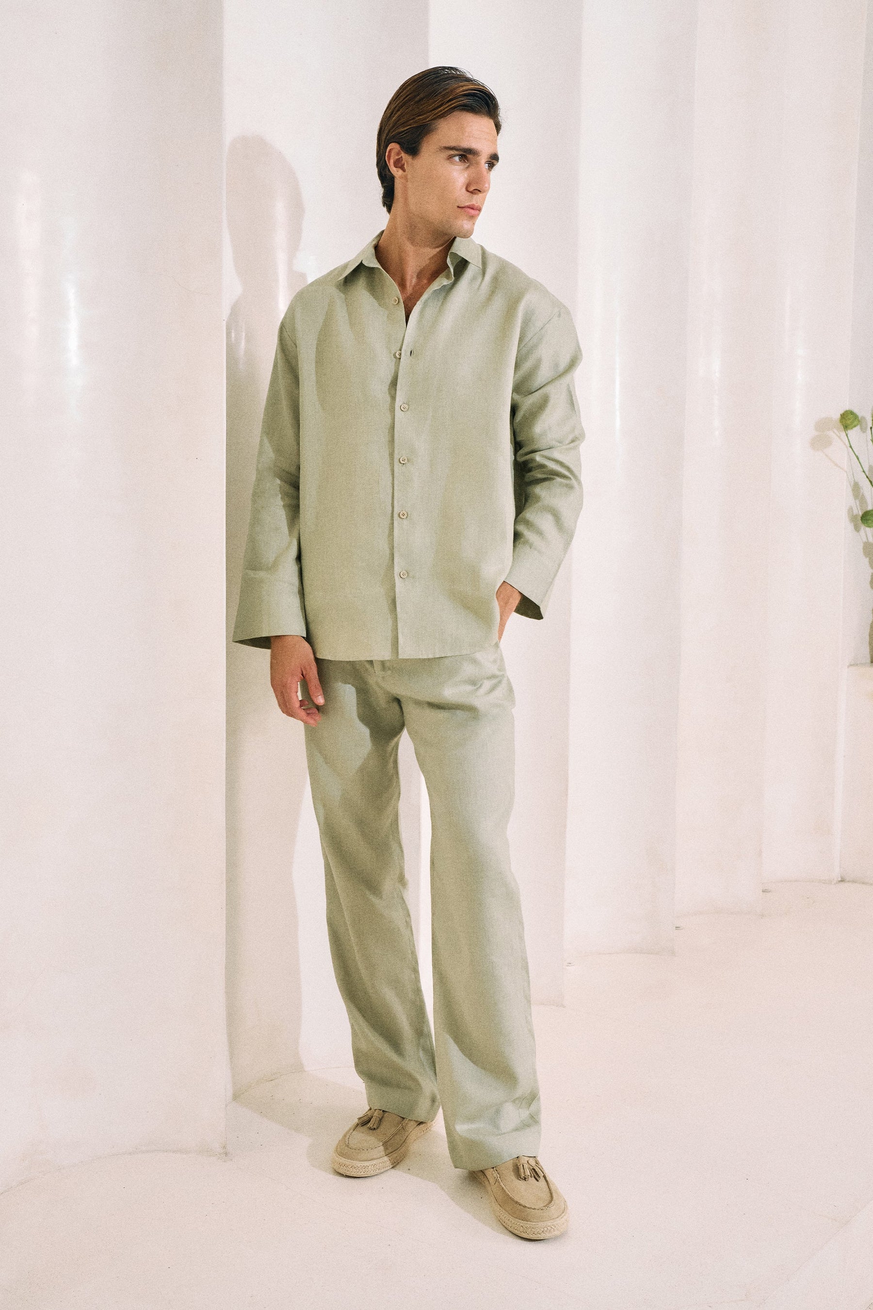 Sand Outwear Shirt-MAN (Sage)