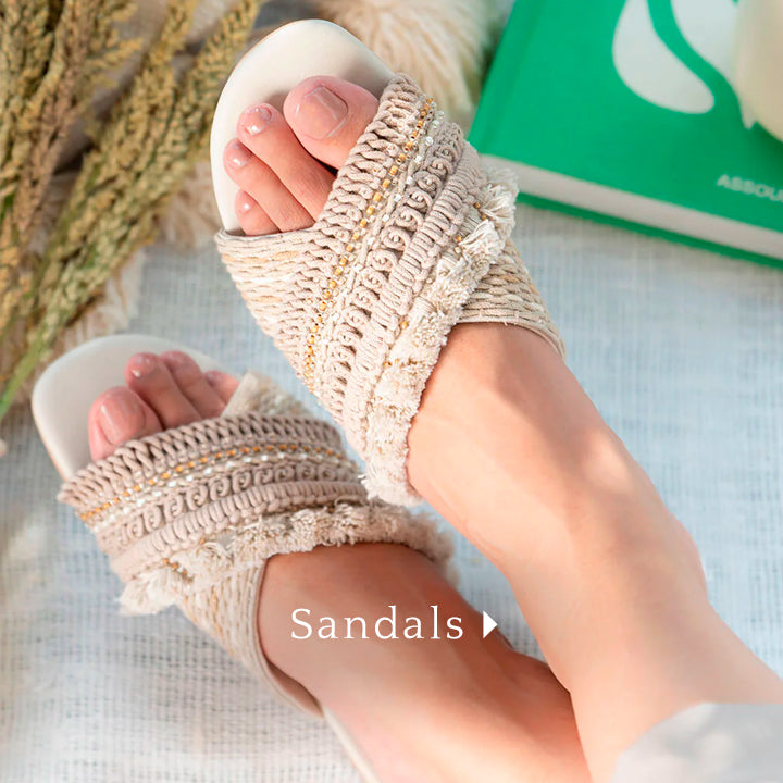 Handcrafted embroidered sandals