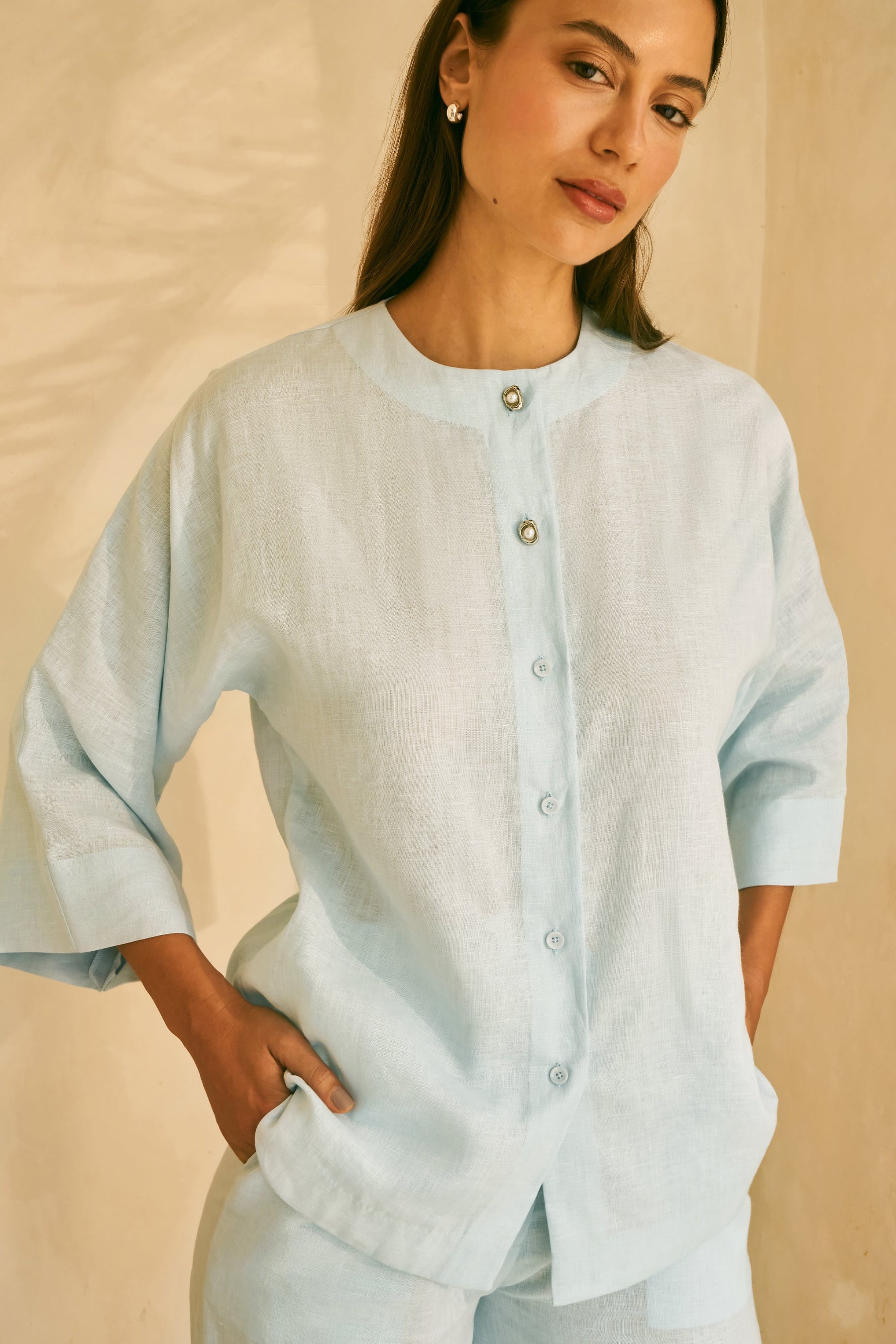 Northbound Organic Linen Shirt for Women 