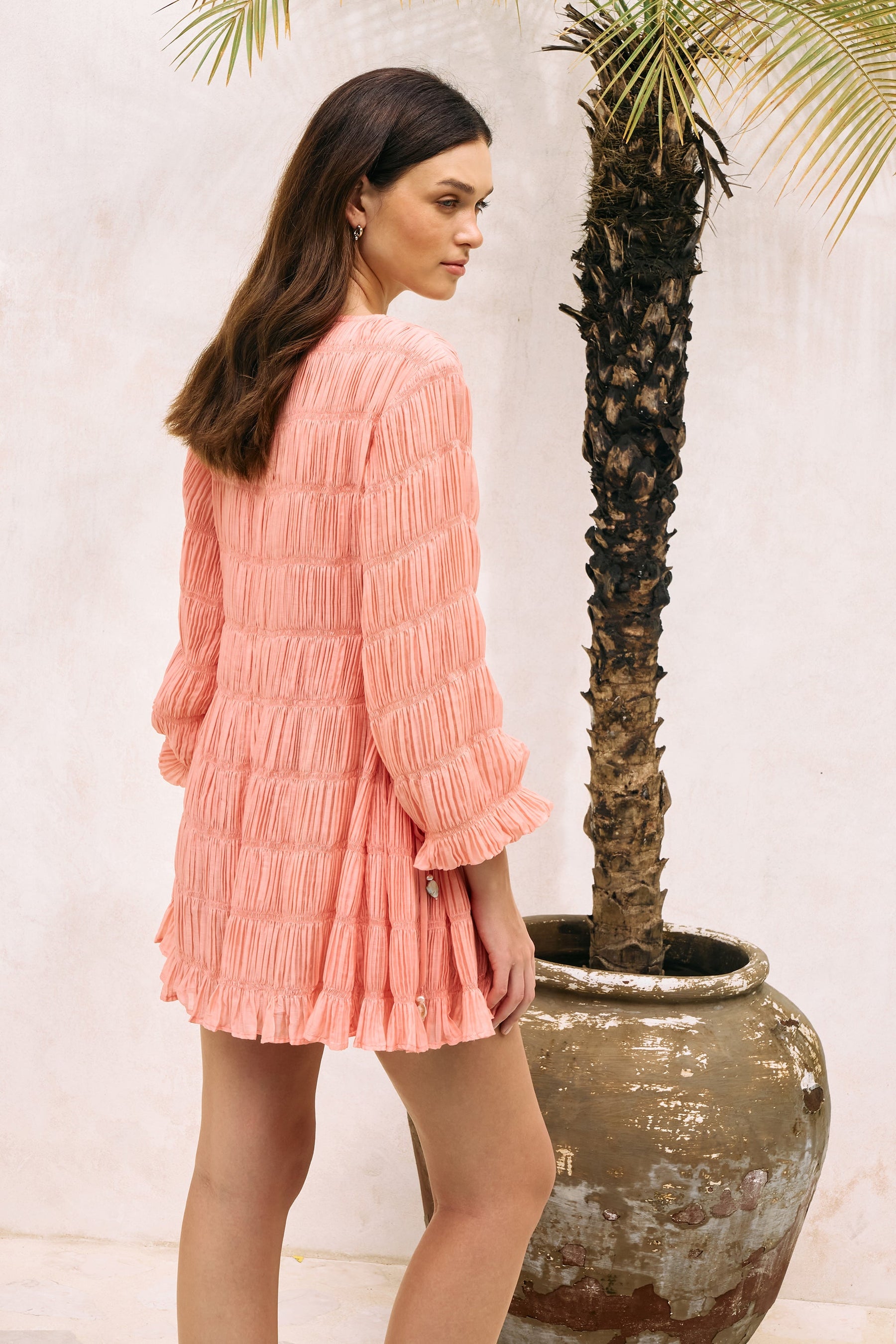 Summer Note Dress (Raspberry)