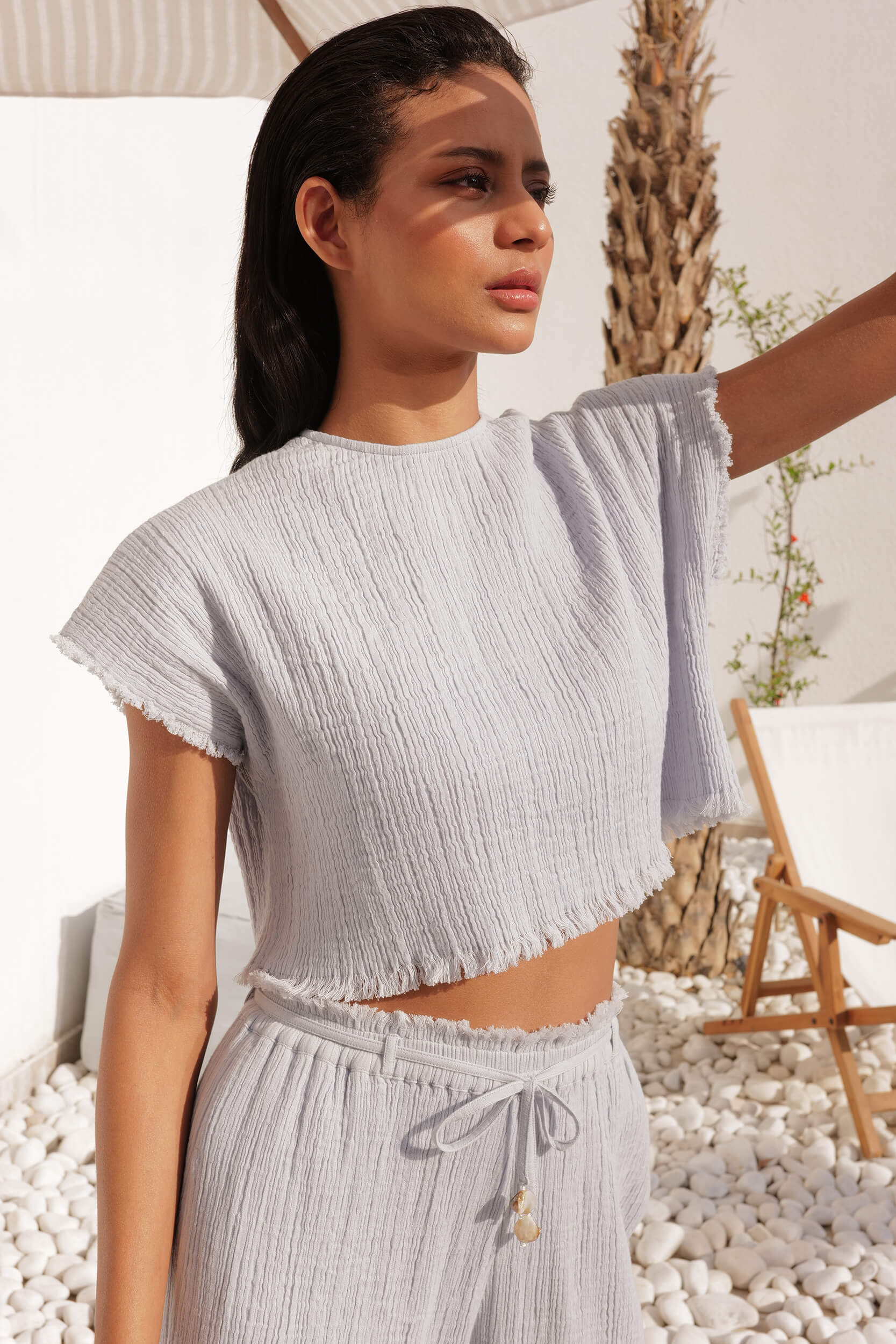 Chile Co-Ord Set - Soft Blue