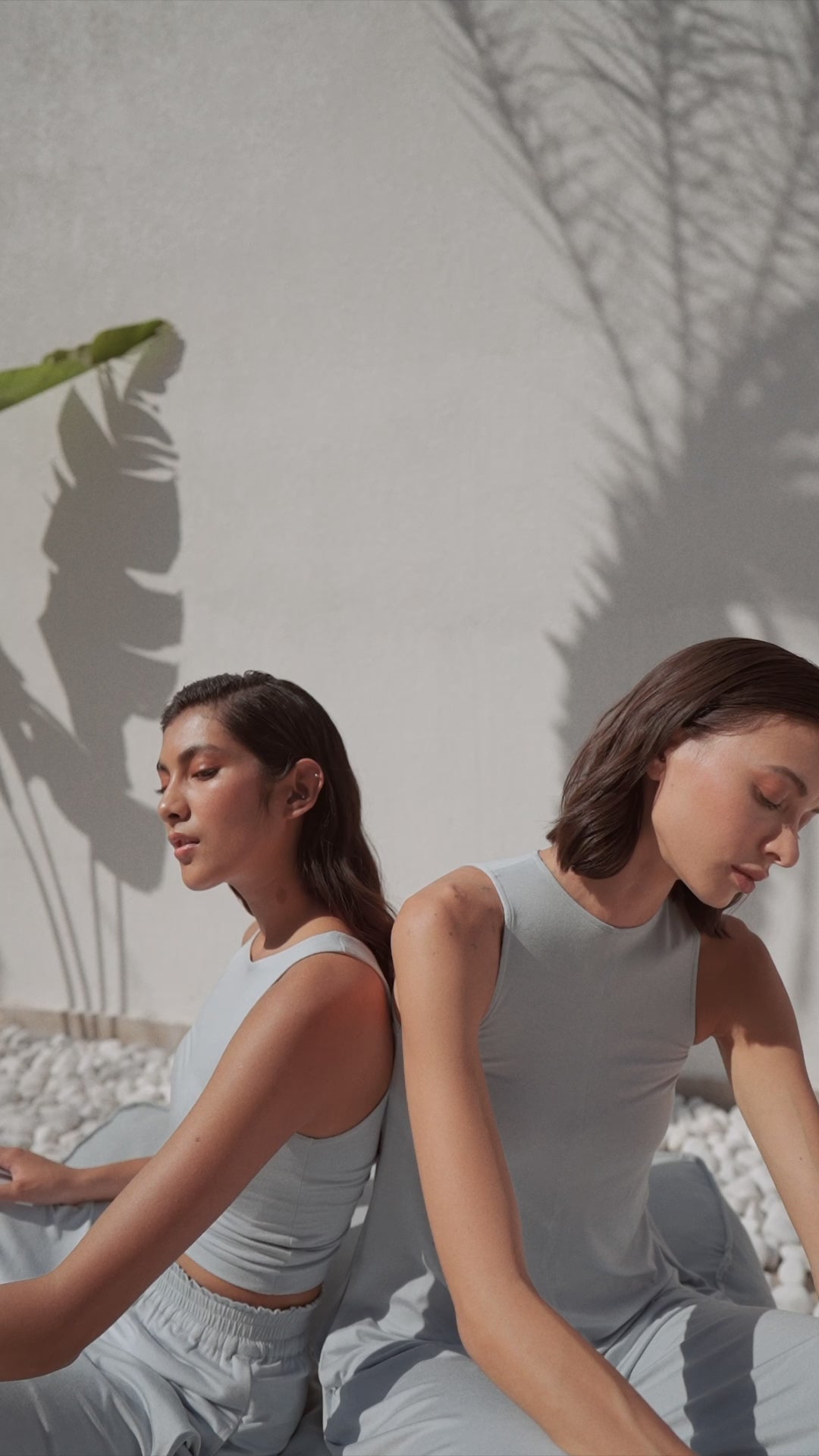 Organic Soft Blue Top | Luxe Jersey Fabric | Body-Fitted Silhouette
