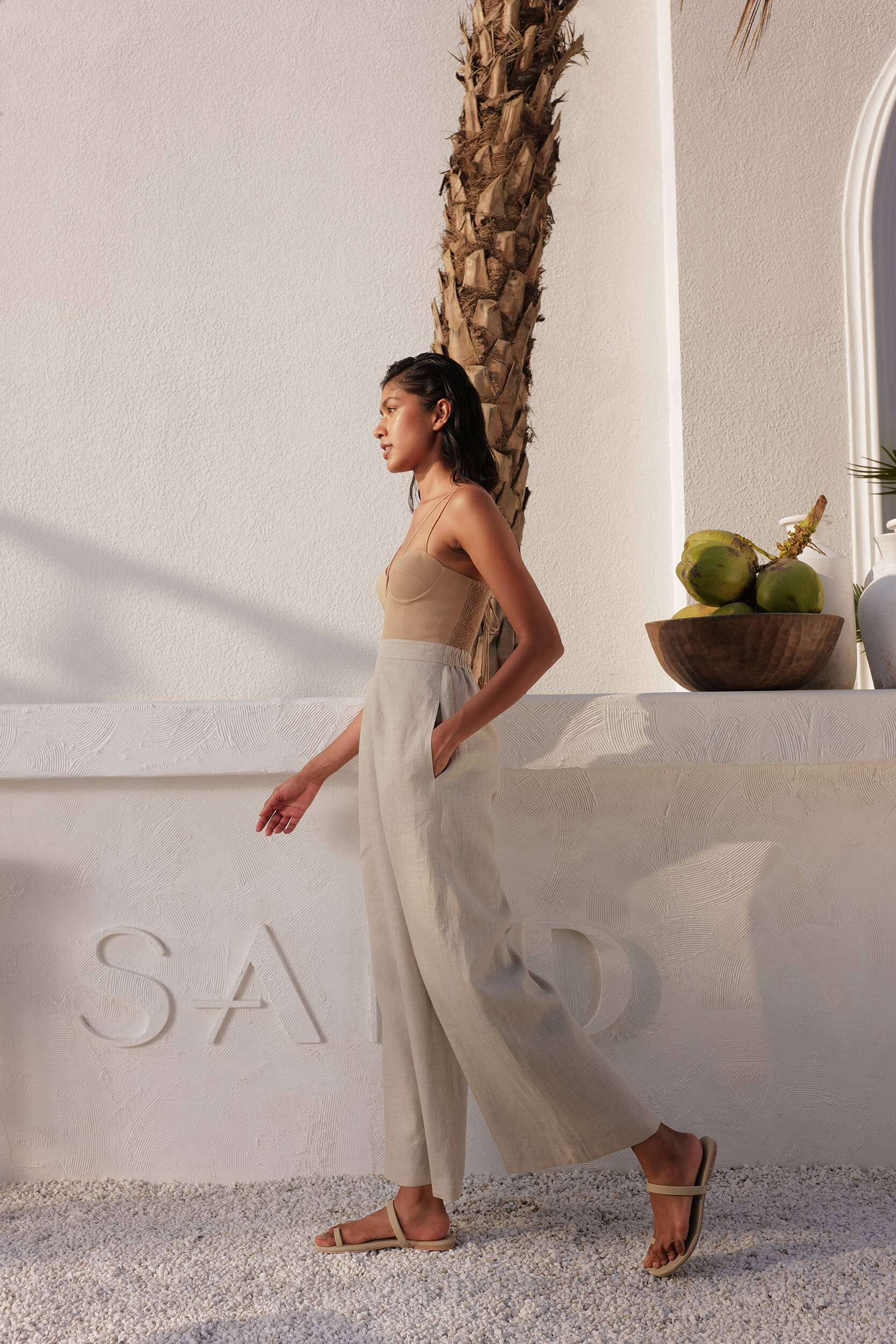 Tuscia Jumpsuit (Sand/Natural)