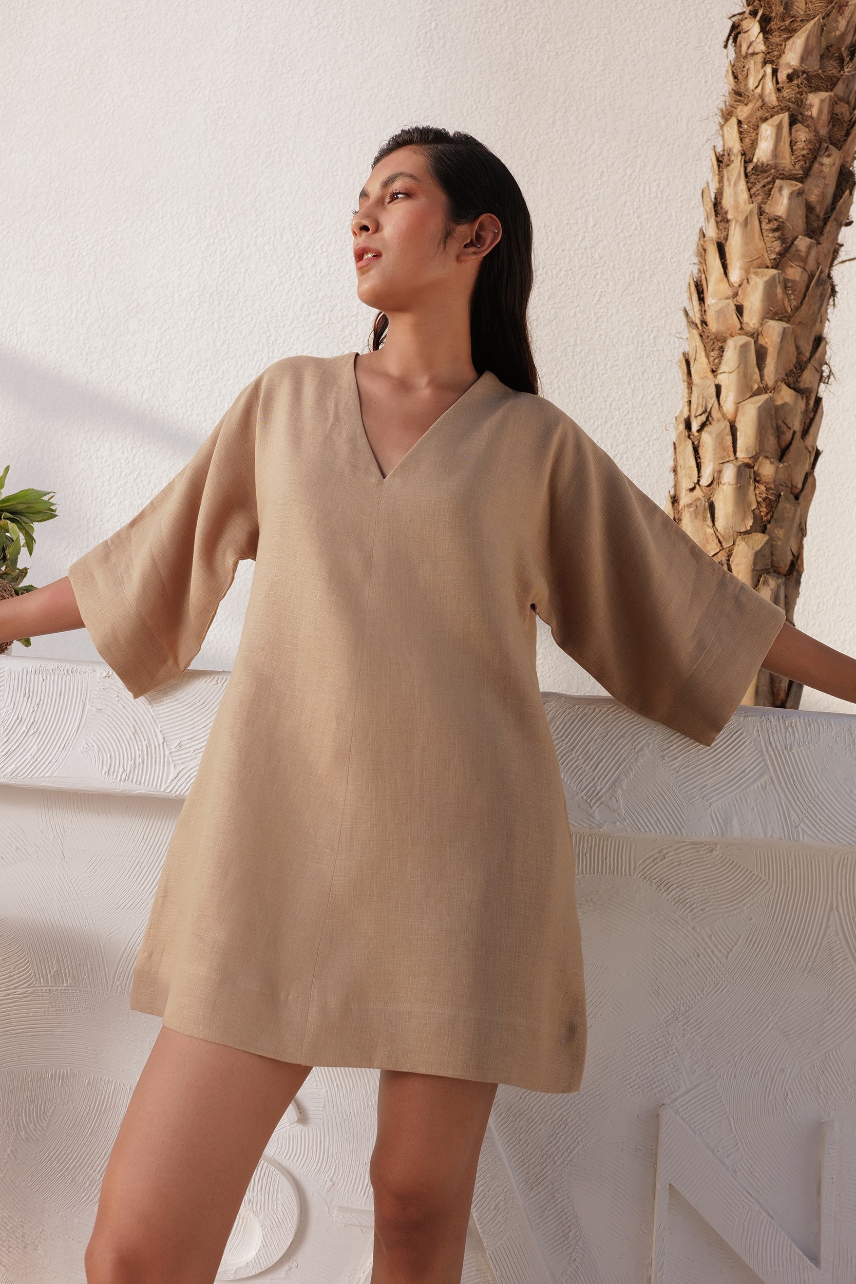 Laos Dress (Sand)