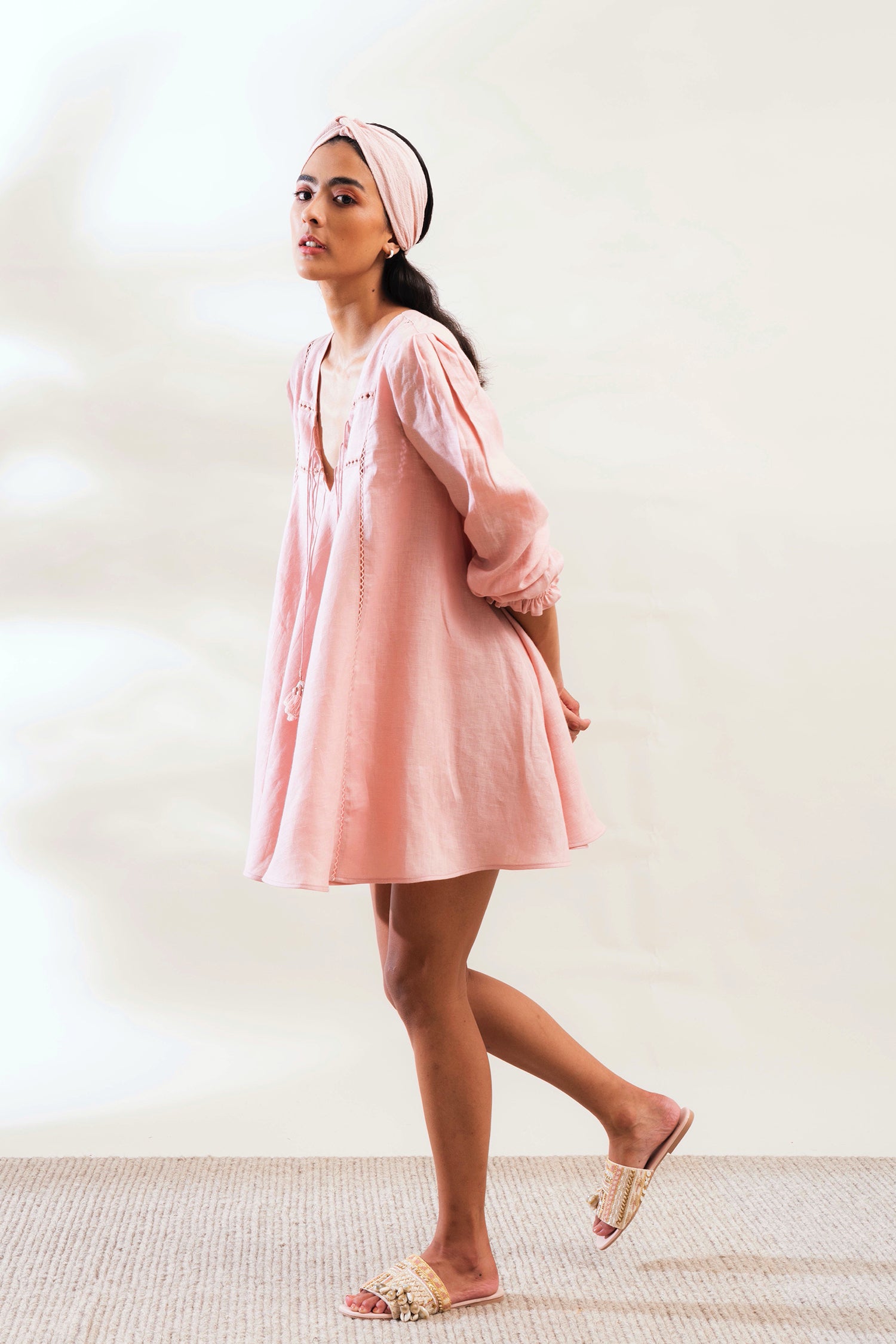 Positano Dress (Dusty Pink)