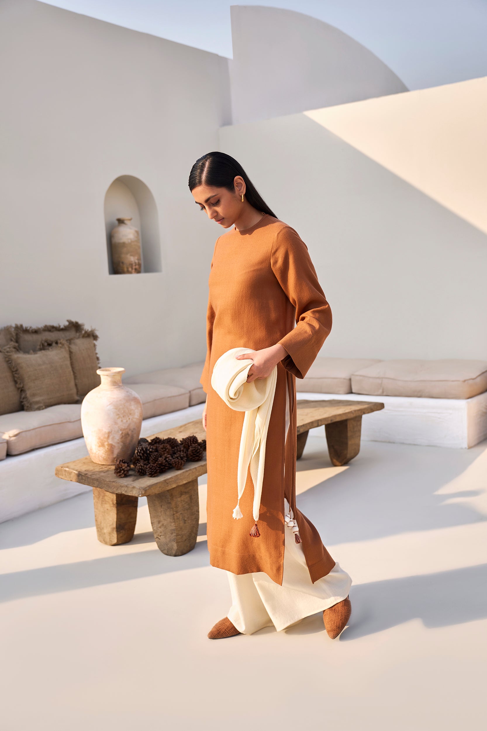 Morocco Woollen Top (Pine)