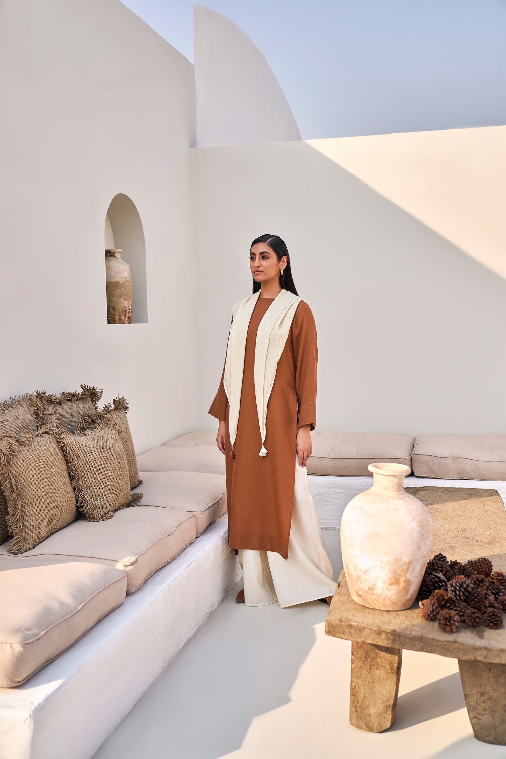Morocco Woollen Top (Pine)