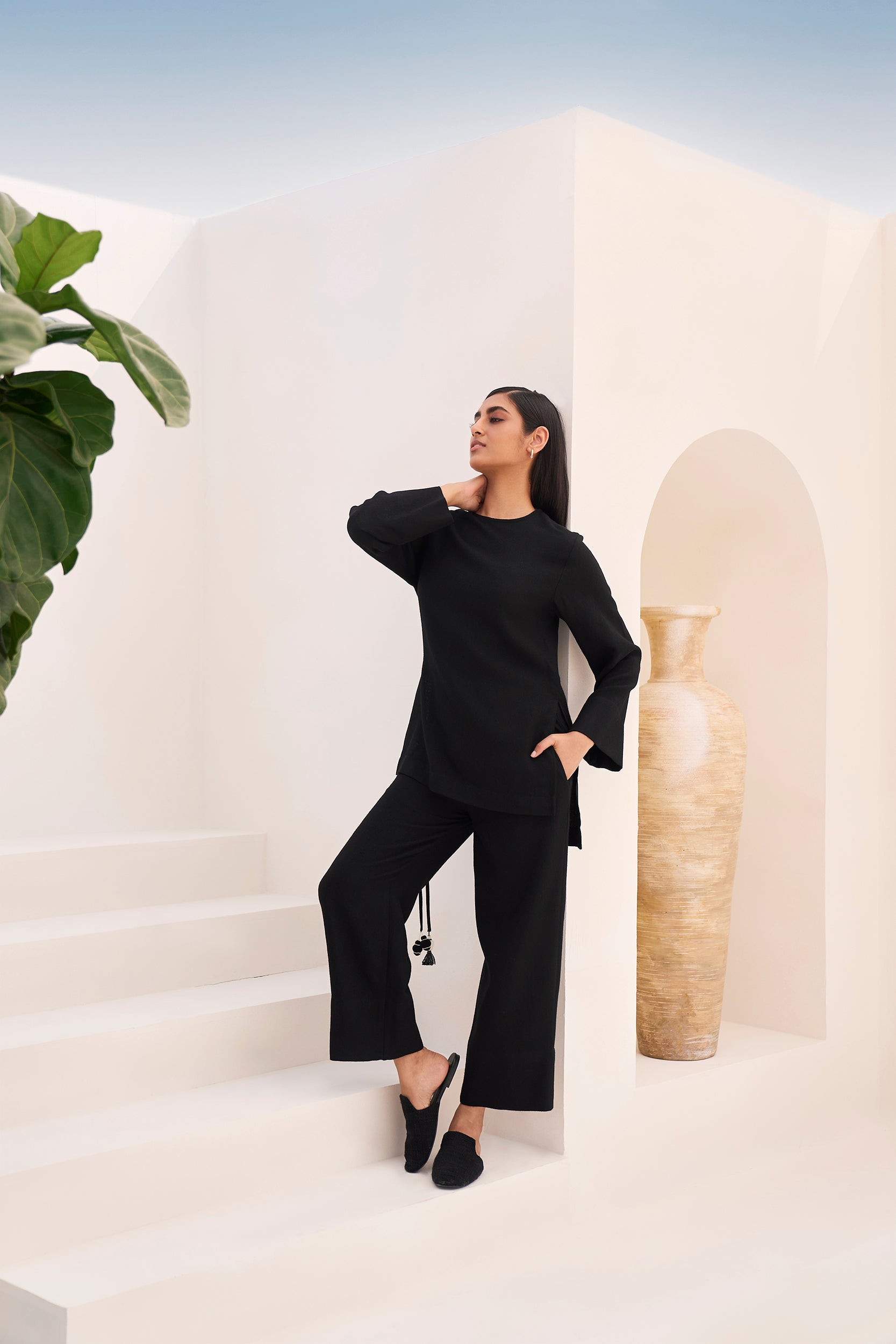 Tromso Woollen Top (Black)