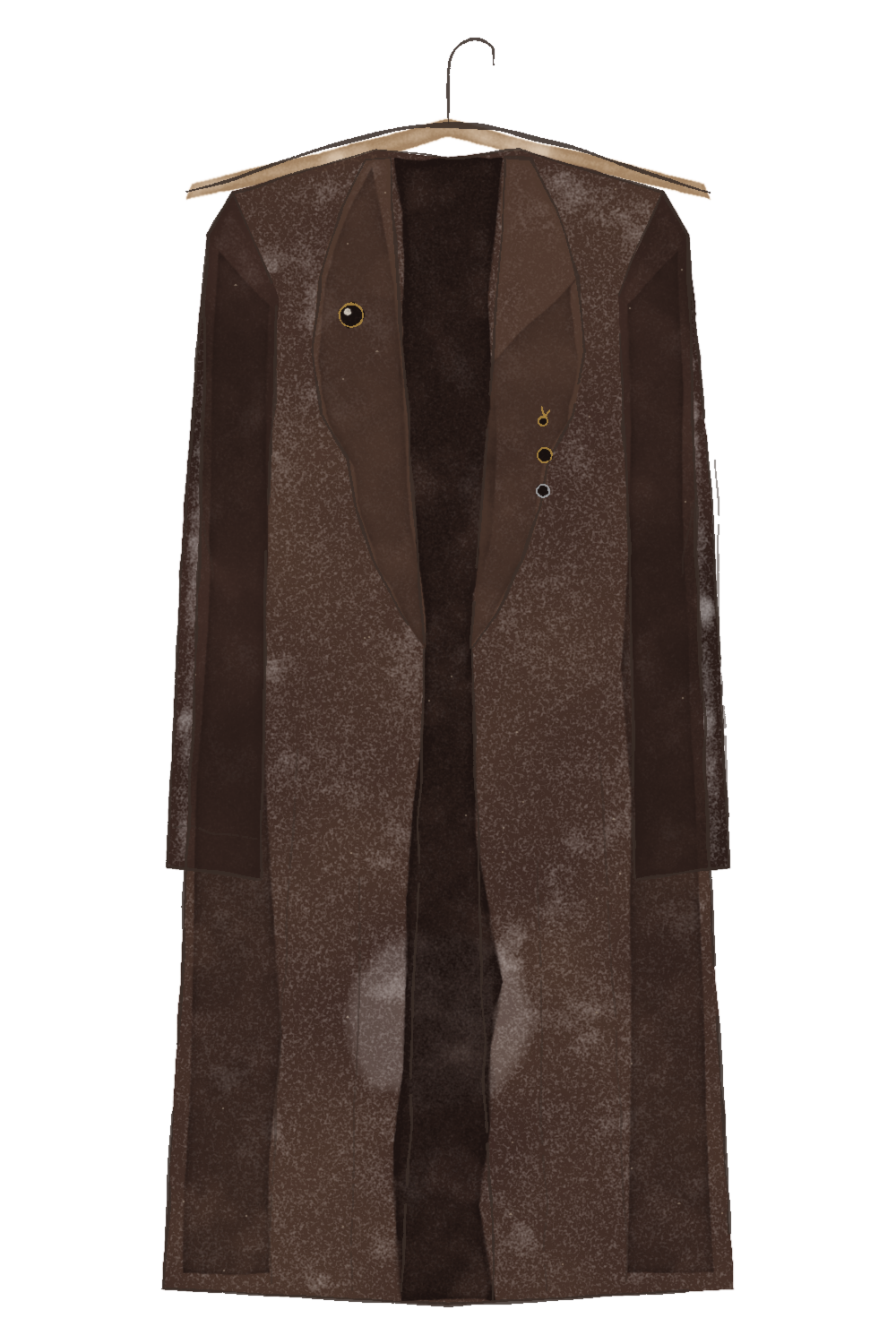 Afterglow Woollen Overlay Jacket (Cocoa), illustrated on the clothesline